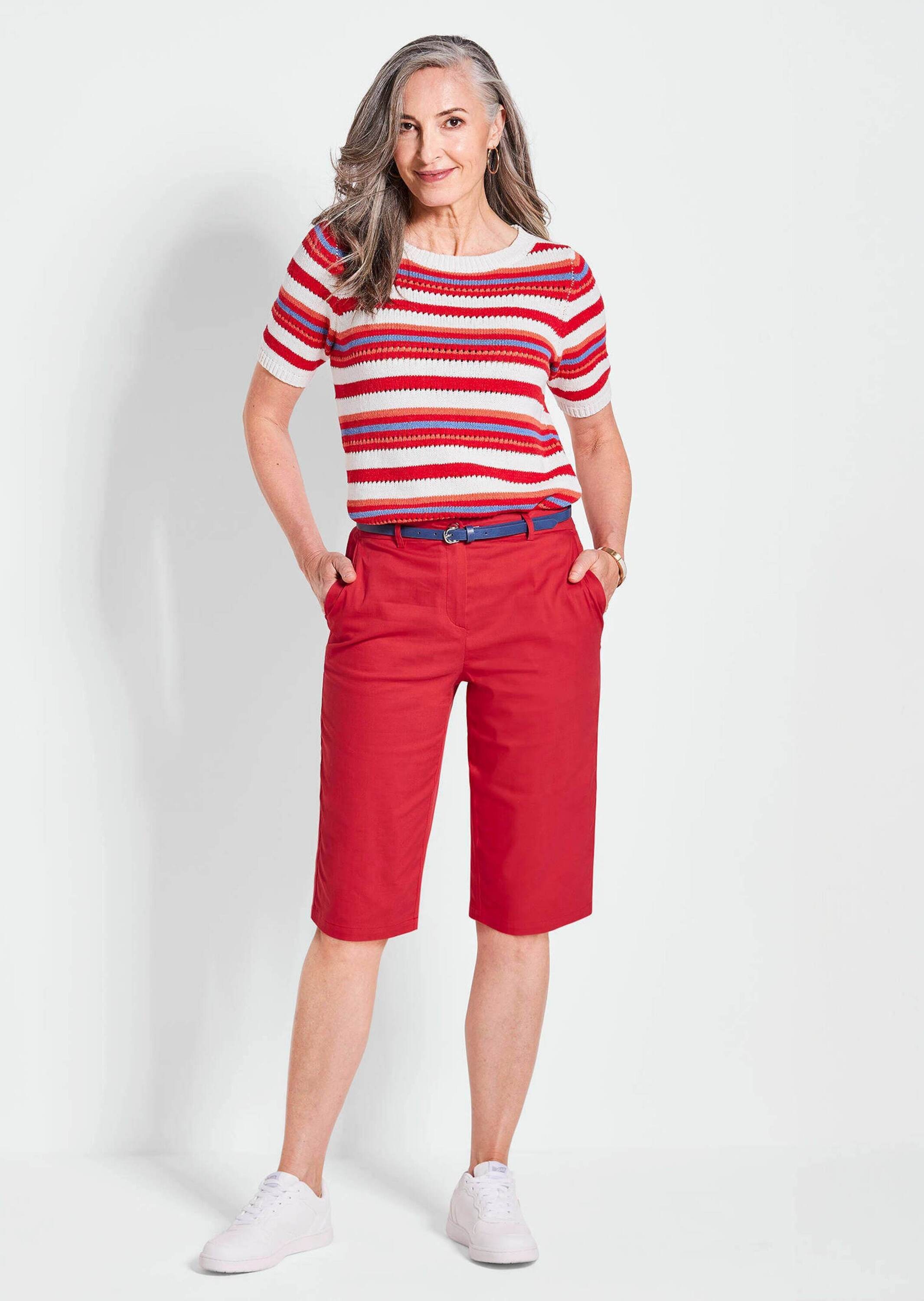 GOLDNER Stoffhose »Kurzgröße Komfortable Sommerhose CARLA«