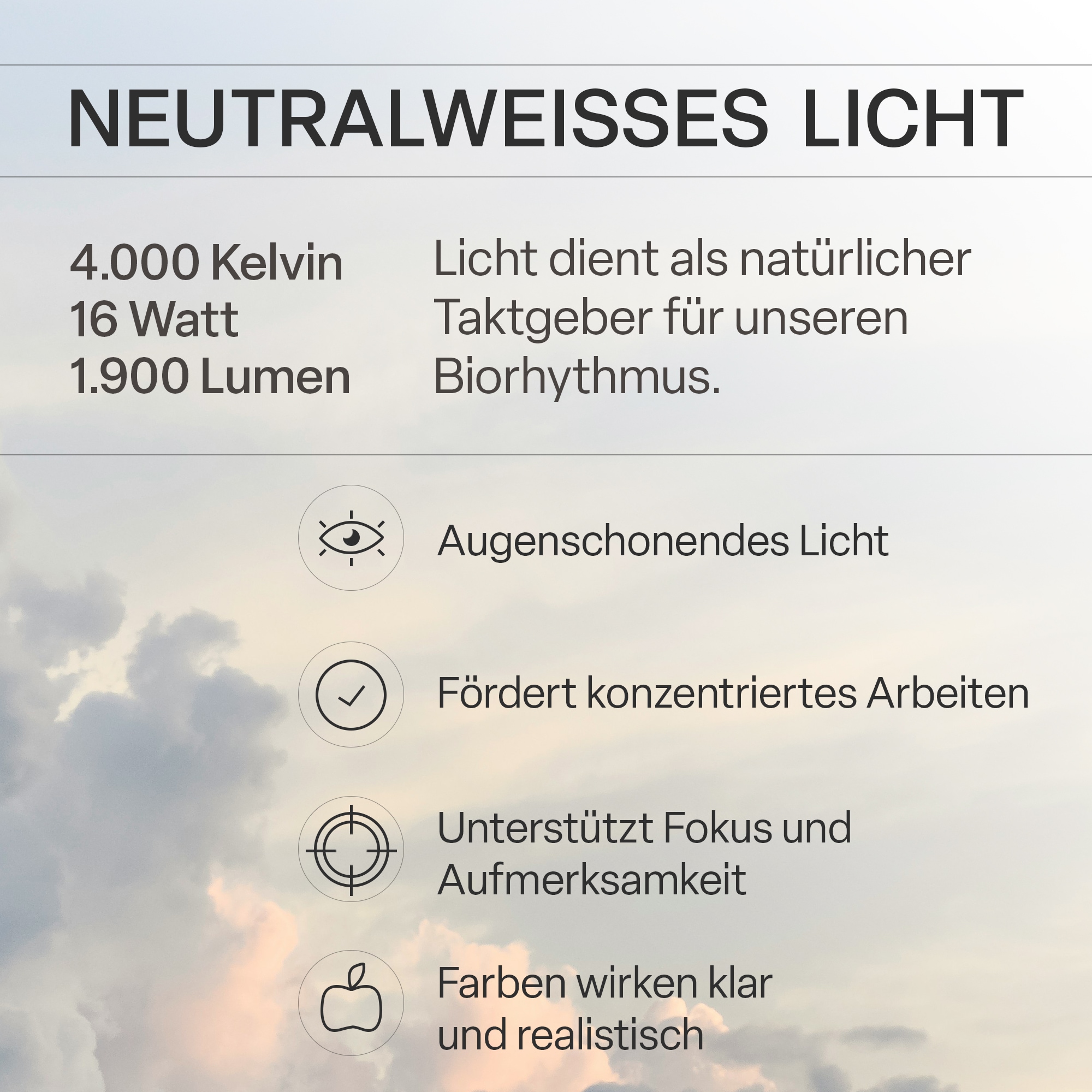 B.K.Licht LED Panel »SHALLOW« LED-Board 1 Stk. Neutralweiß 24x3 cm, Badlampe, Badezimmer, Küche, Wohnzimmer