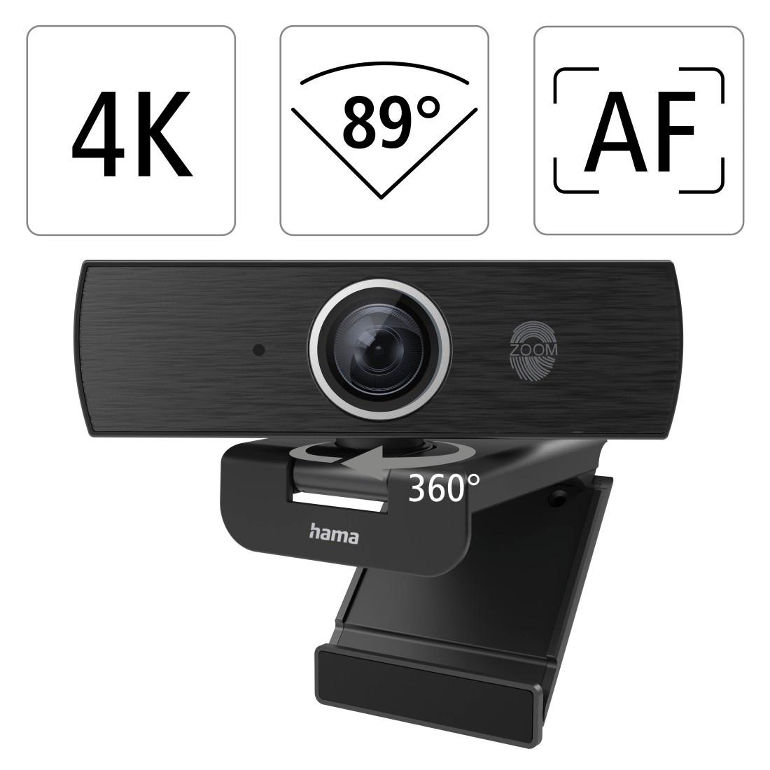 Hama Webcam Streaming Kamera Ultra HD 2160p