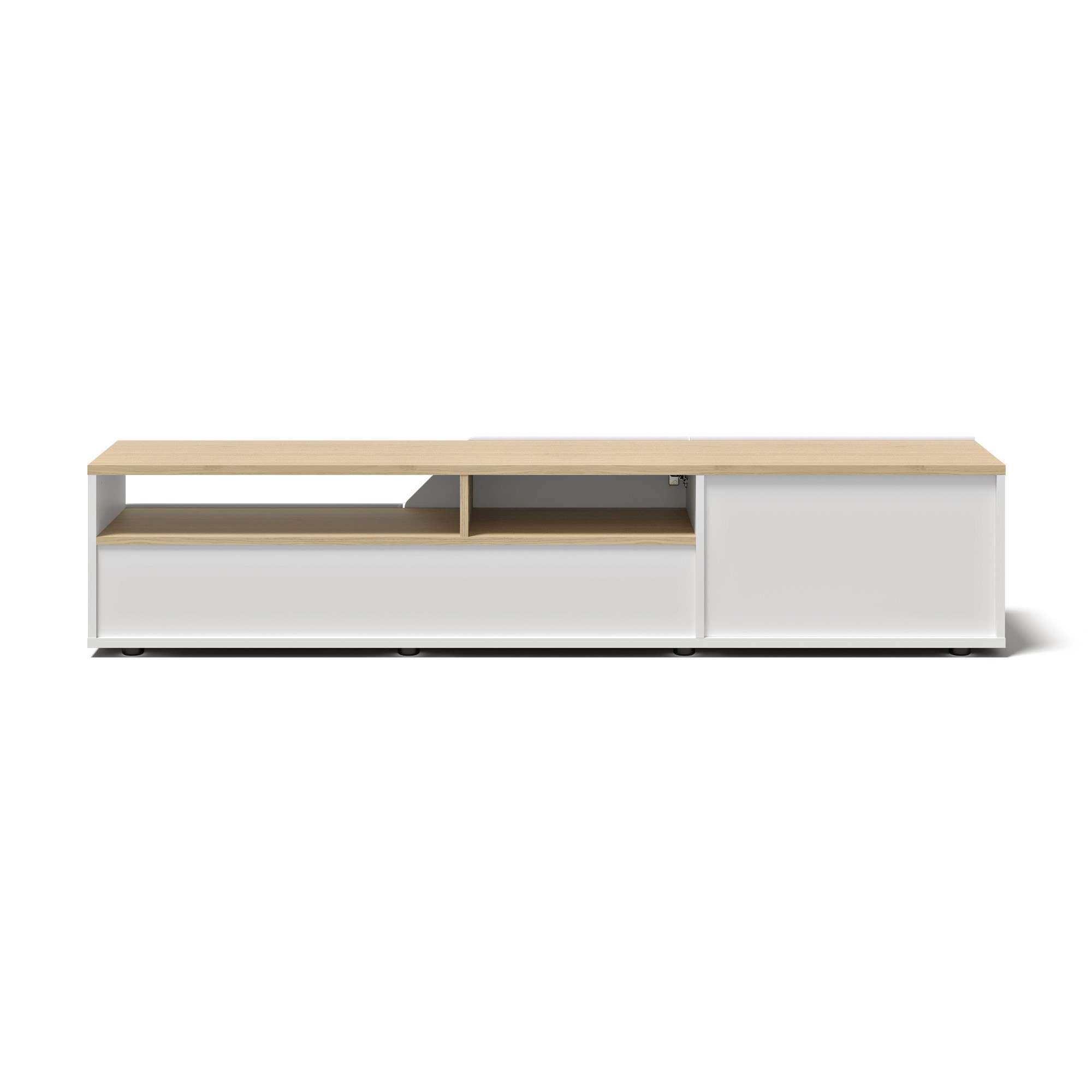 TemaHome TV-Bank »Verone TV Tisch, platsparendes Design, Lowboard,«, praktische Türen, offenes Fach, Breite 180 cm