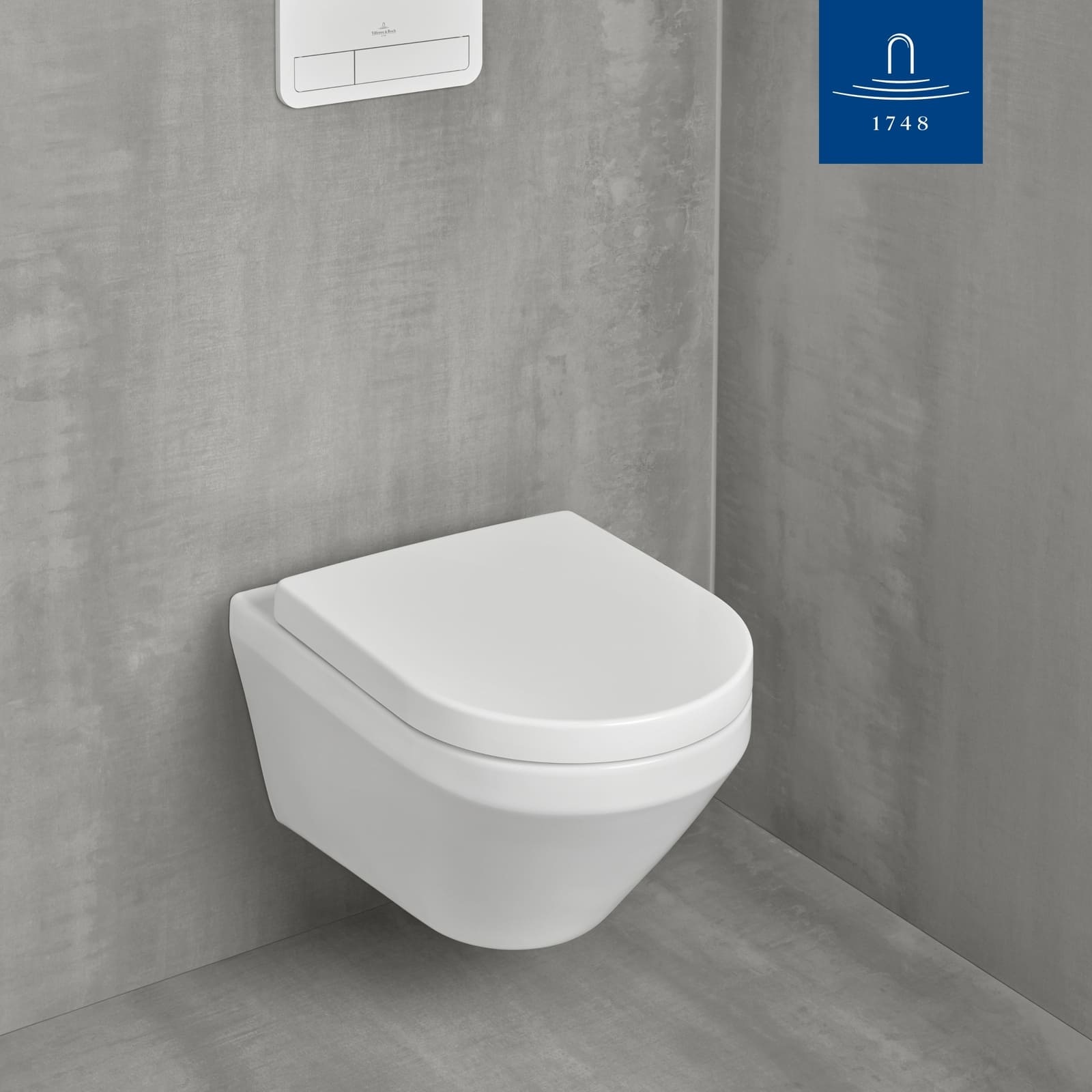 Villeroy & Boch WC-Sitz »WC-Sitz Architectura 445 x 374 x 59 mm weiß« 1 Stk. tlg. SoftClose, QuickRelease