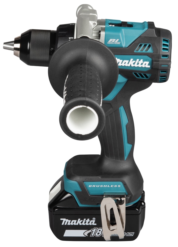 Makita Akku-Bohrschrauber »»DDF492RG3J« 18V, max. 141 Nm, Inkl. 3x 6Ah Akku und Ladegerät« extrastark, bürstenlos, für intensive Bohrungen und Verschraubungen