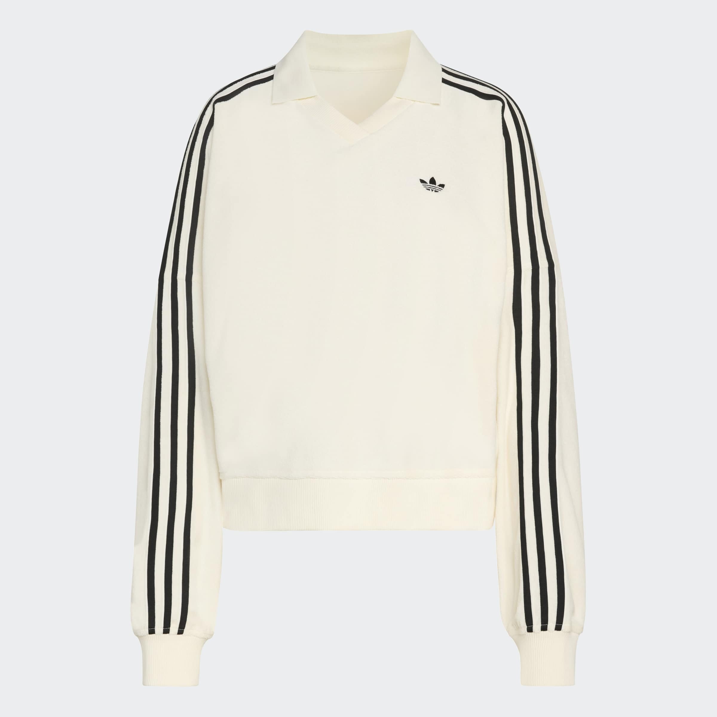adidas Originals Poloshirt »TERRY TOWEL V NECK LONG SLEEVES«