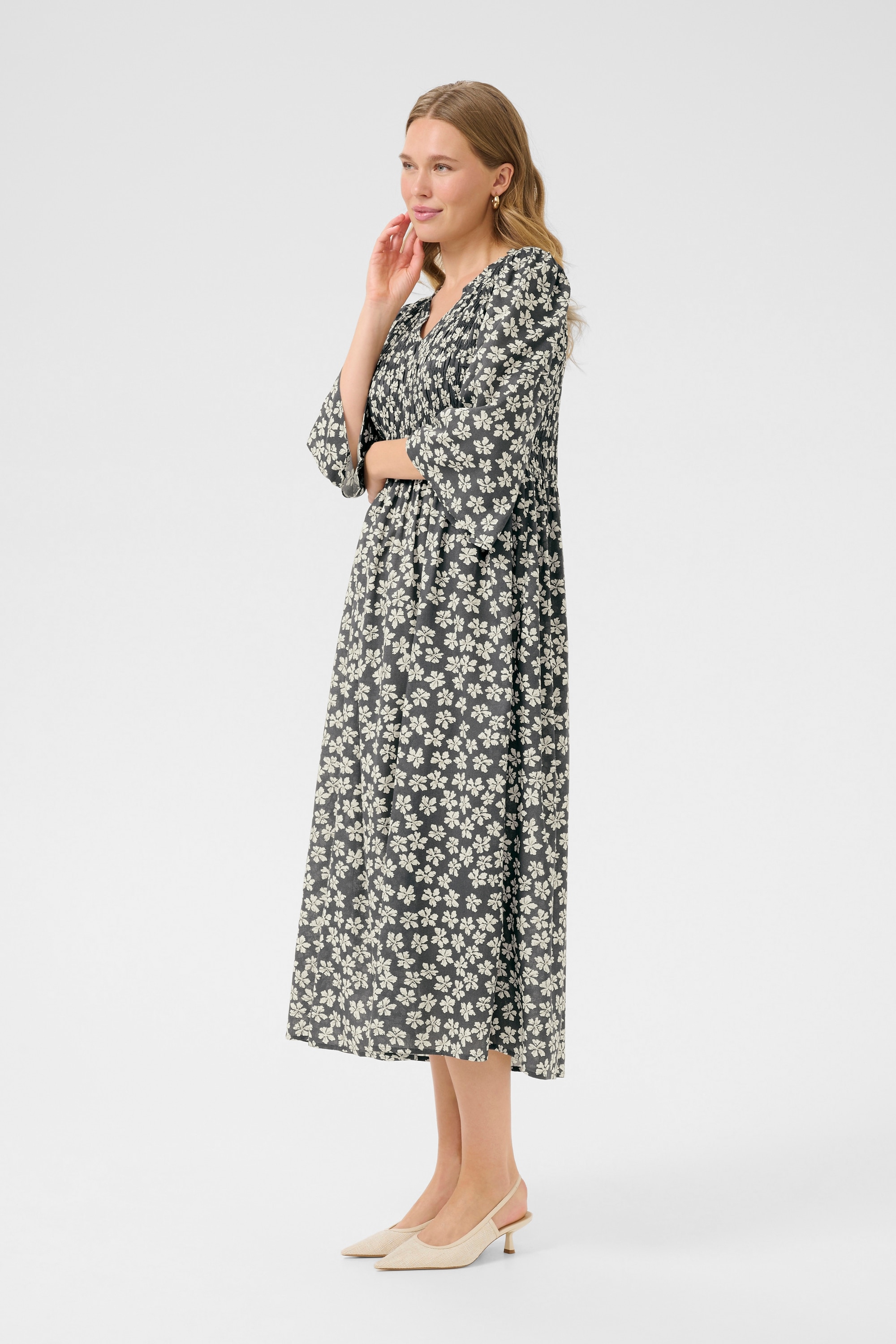 KAFFE Midikleid »Kleid BPviolet«