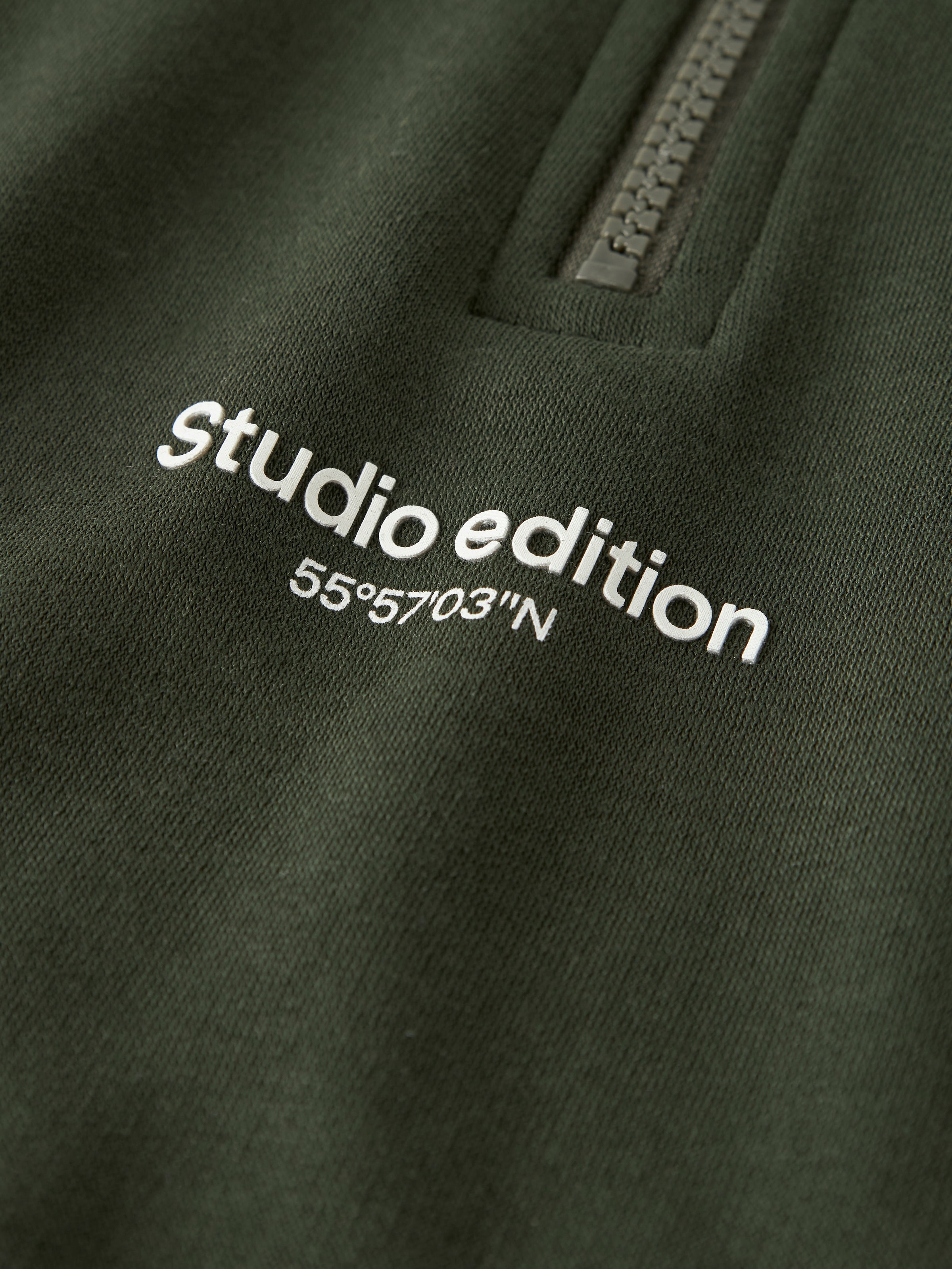 Name It Sweatshirt »NKMBRODY LS NREG SWEAT ZIP BRU NOOS«, mit Stehkragen und kurzem Reißverschluss