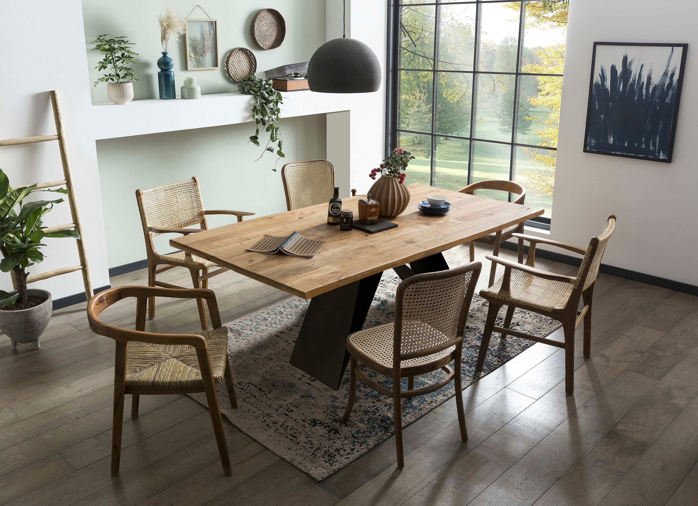 SIT Esstisch 1 Stk. tlg. Wildeiche massiv geölt