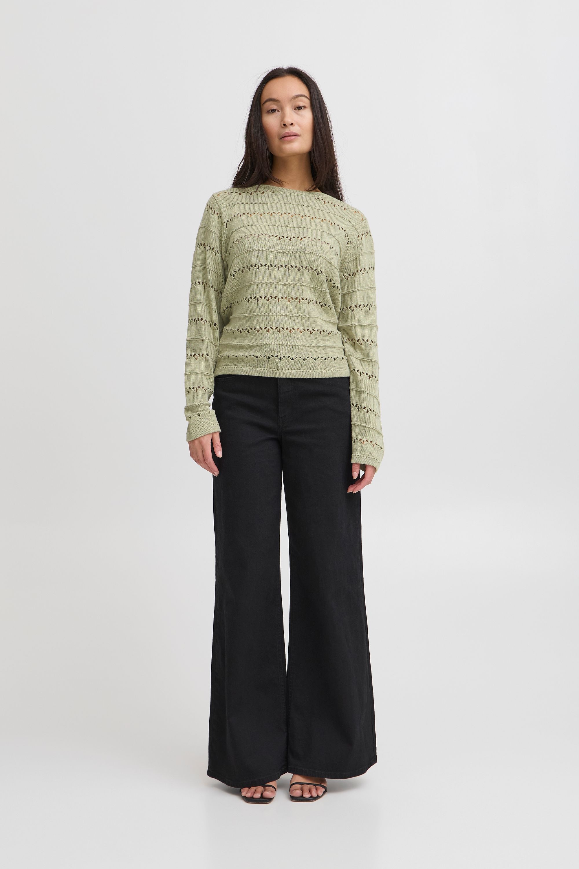 Ichi Strickfleece-Pullover »Strickpullover IHLALUHA«