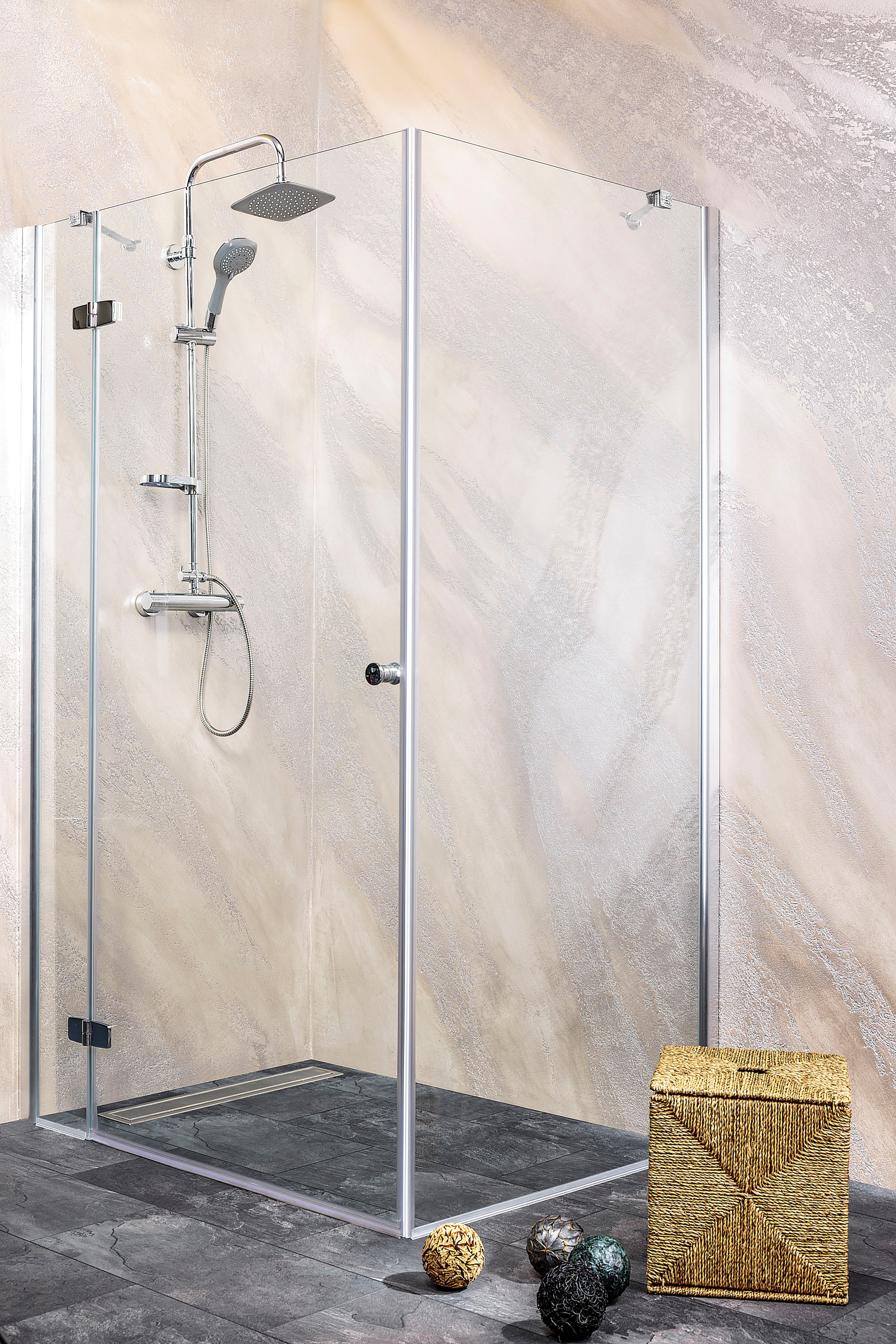 Sanotechnik Duschwand »Sanoflex Young«, Glas