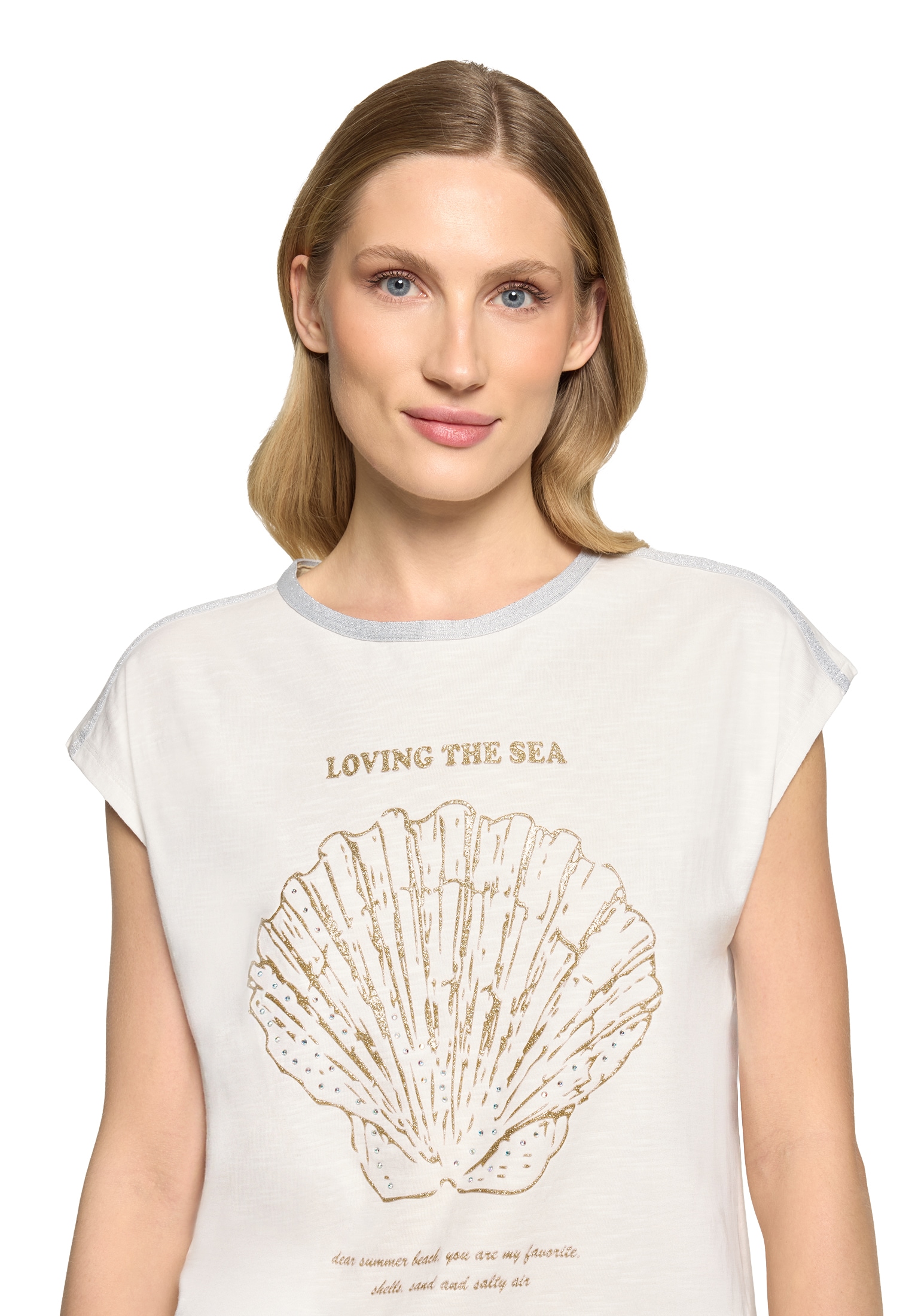 Cartoon Rundhalsshirt »Rundhals-Shirt mit Placement«