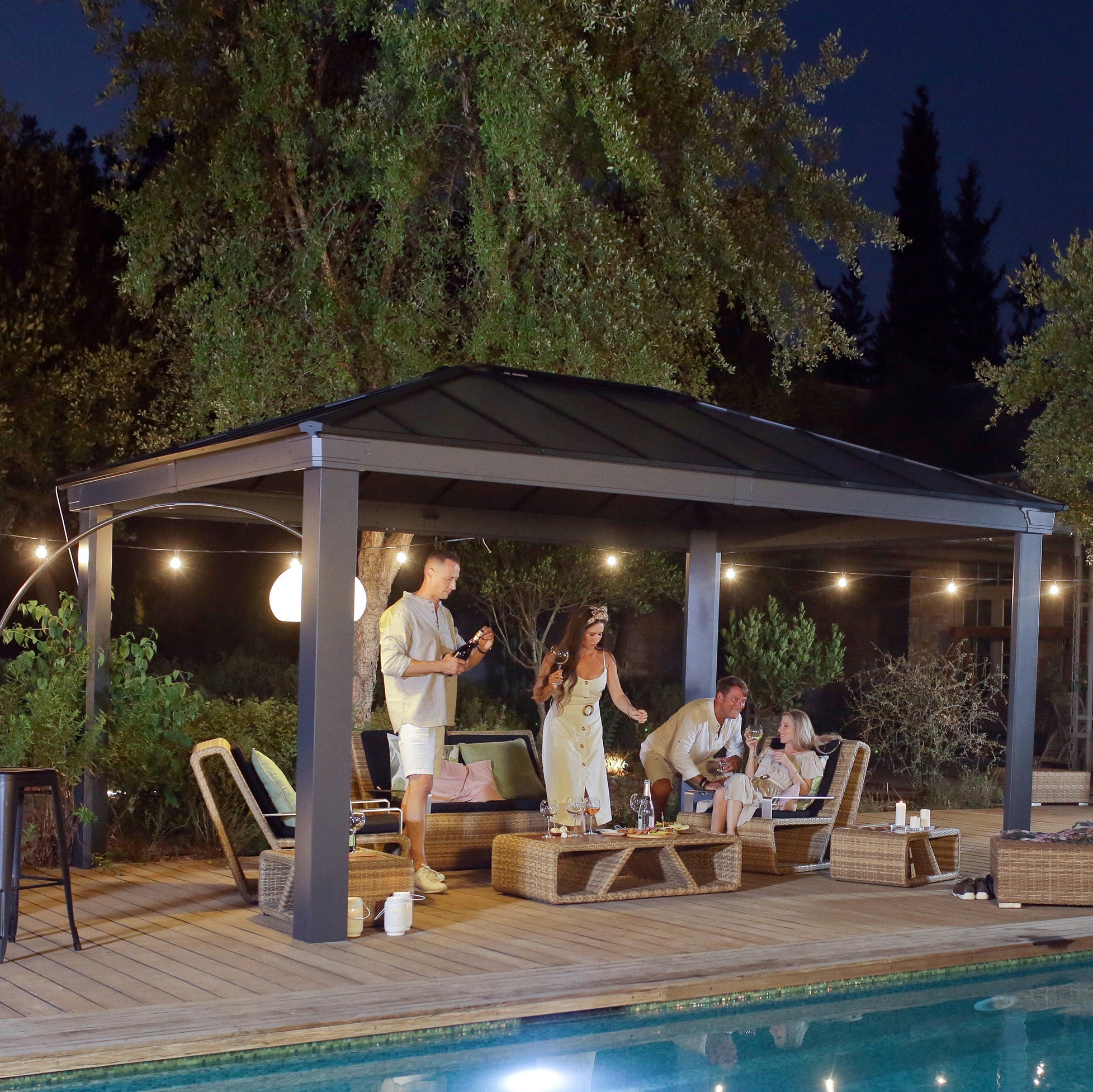 Palram - Canopia Pavillon »Dallas 4900«, BxTxH: 364x488x296 cm