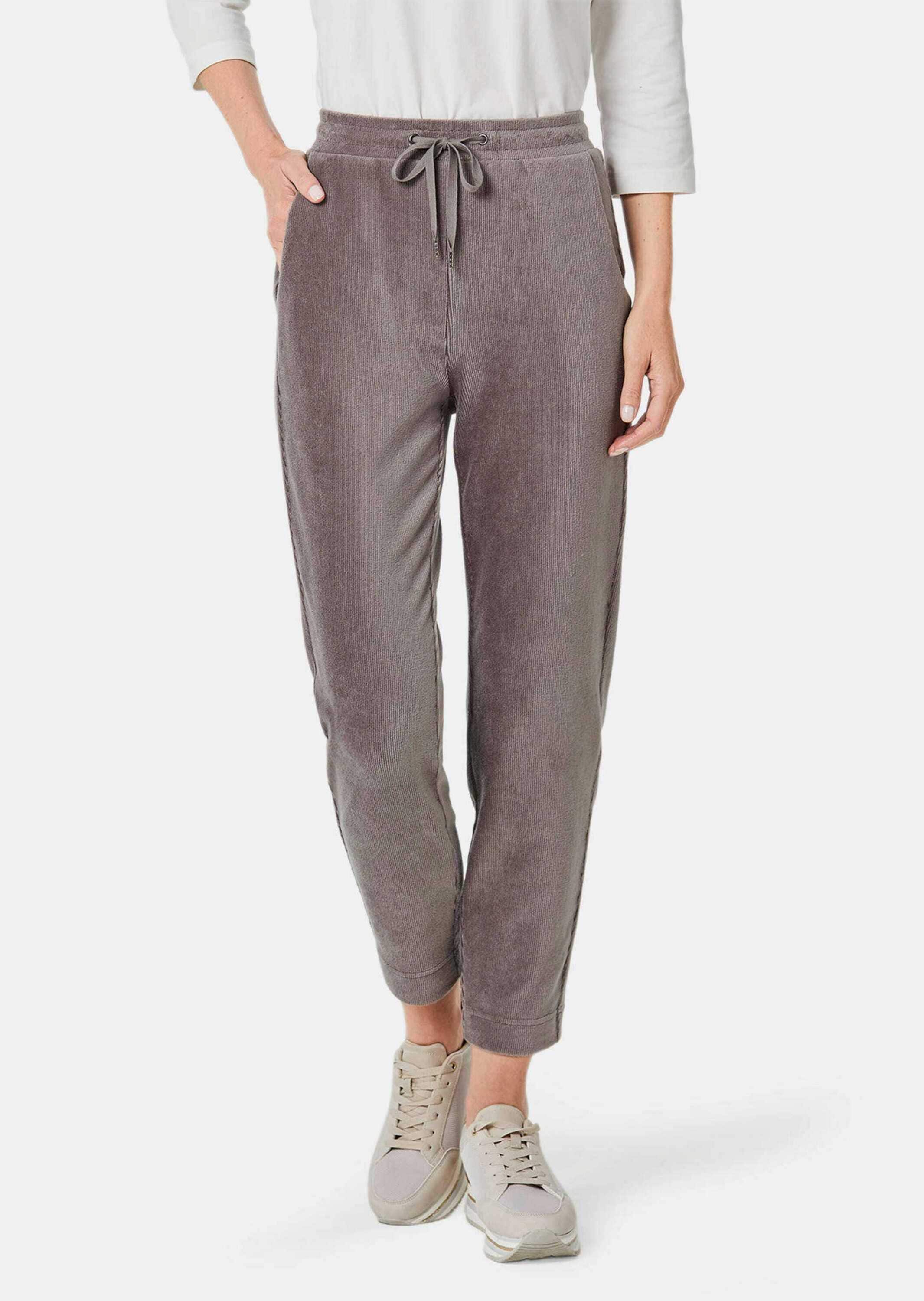 GOLDNER 2-in-1-Hose »Kurzgröße Joggpants SARA aus weichem Cord«