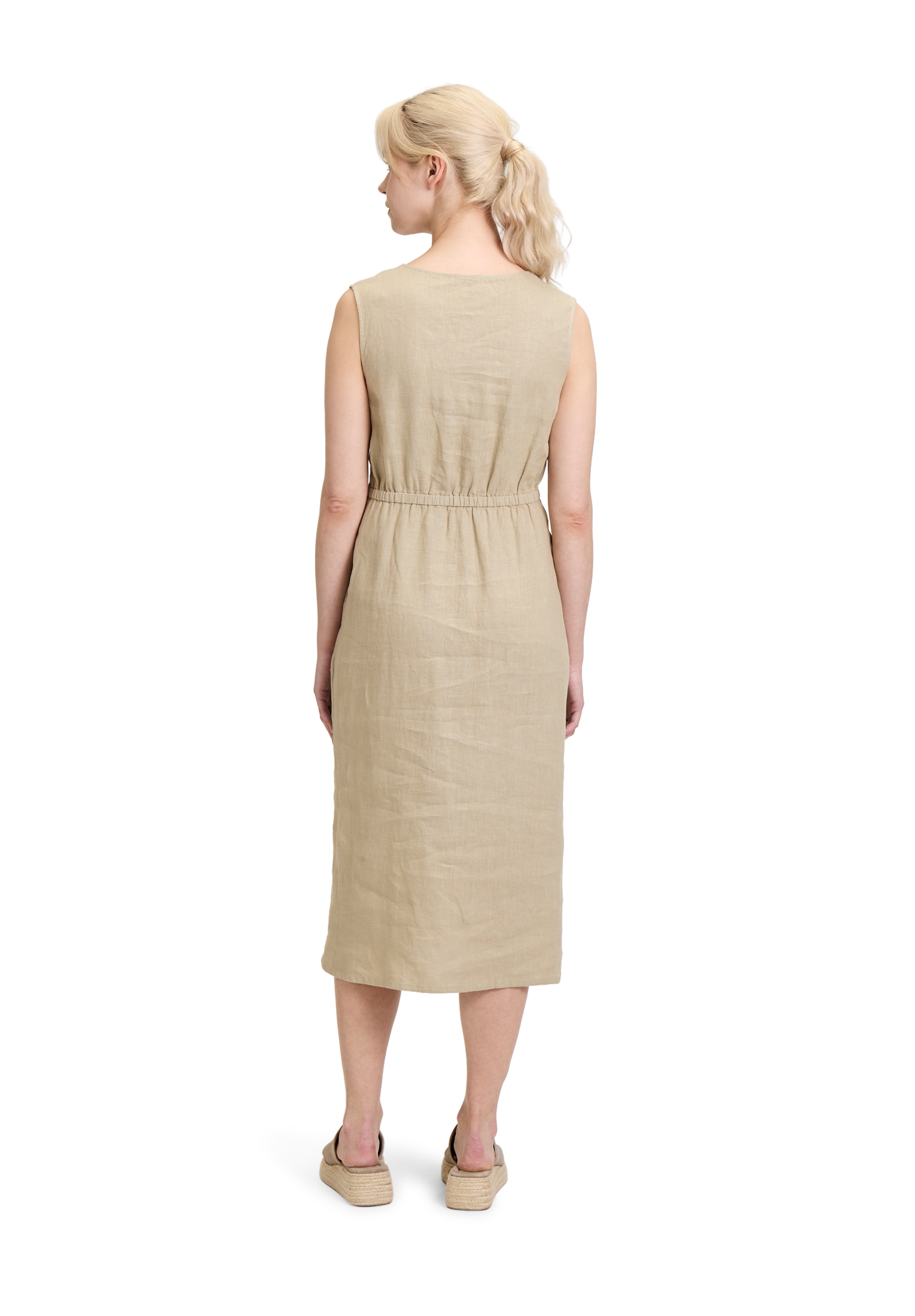 Cartoon Sommerkleid »Leinenkleid mit Cut-Outs«