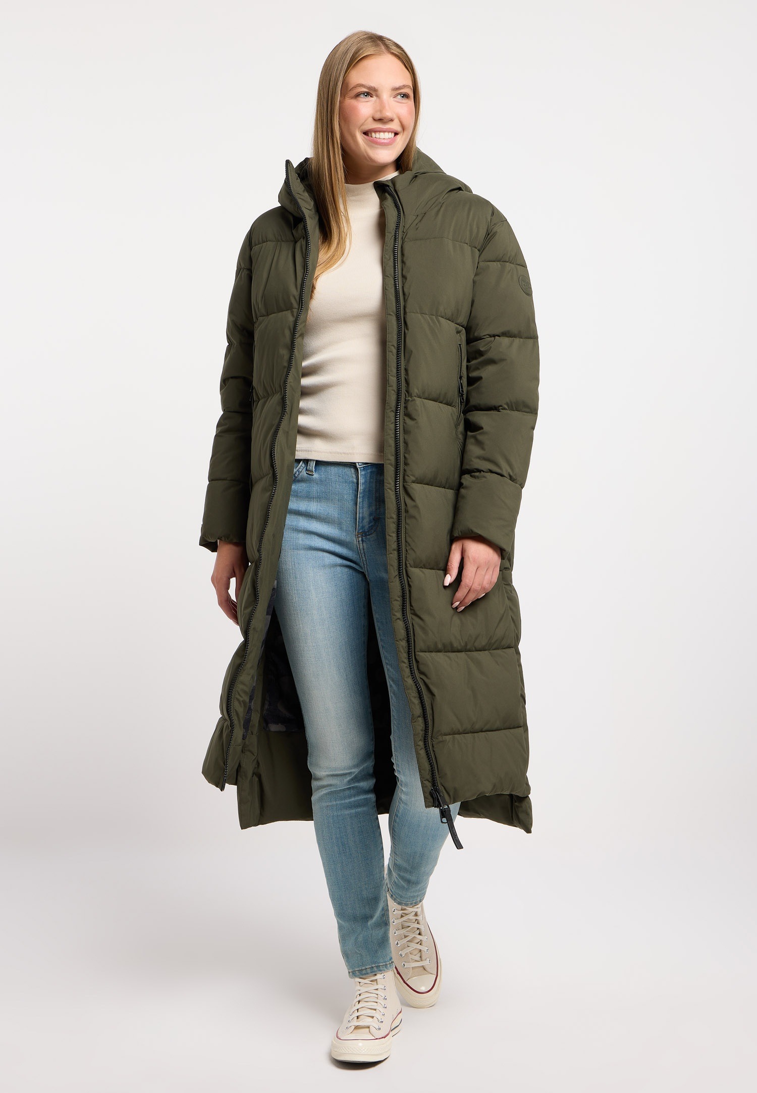 Ragwear Steppmantel »PATRISE« warm gefüttert, hinten länger als vorn