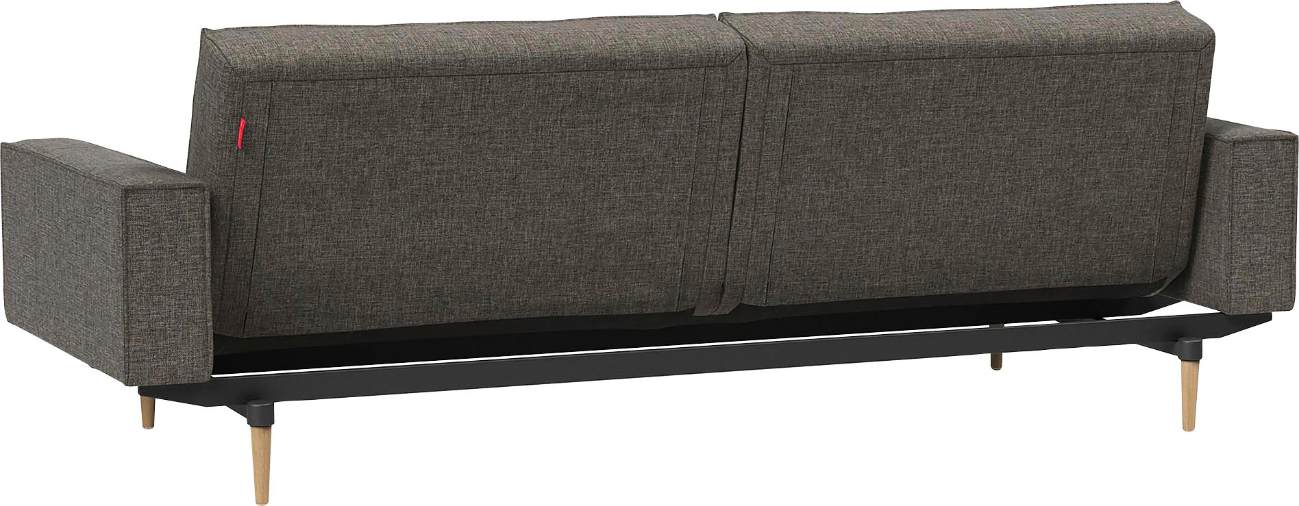 INNOVATION LIVING ™ Sofa »Splitback«, mit Armlehne und hellen Styletto Beinen, in skandinavischen Design