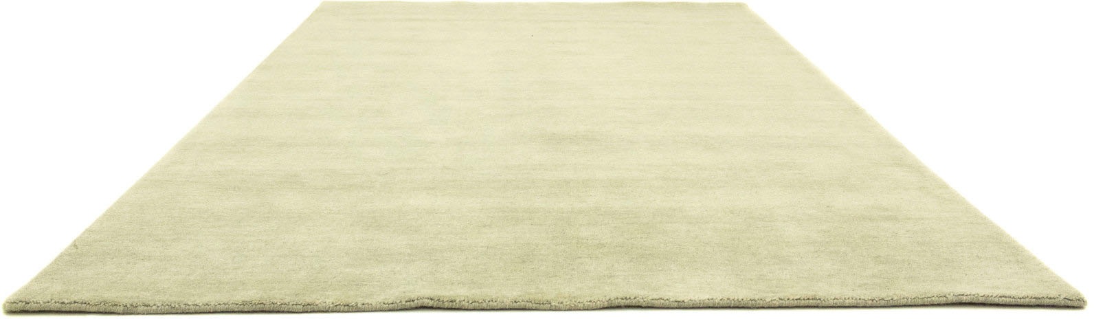 morgenland Wollteppich »Uni - Gabbeh Teppich - Softy«, rechteckig, 1,6 mm Höhe, Gabbeh Optik, Uni Farben, reine Wolle, sehr weicher Flor, Wohnzimmer