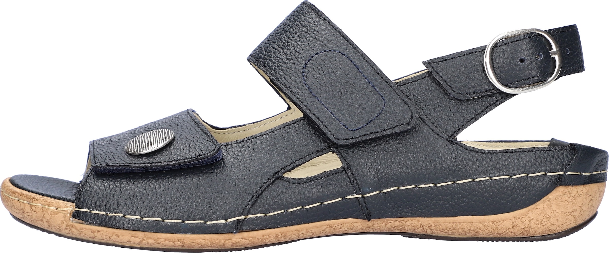 Waldläufer Sandale »HELIETT«, Sommerschuh, Sandalette, Keilabsatz, mit Klettverschlüssen, H-Weite