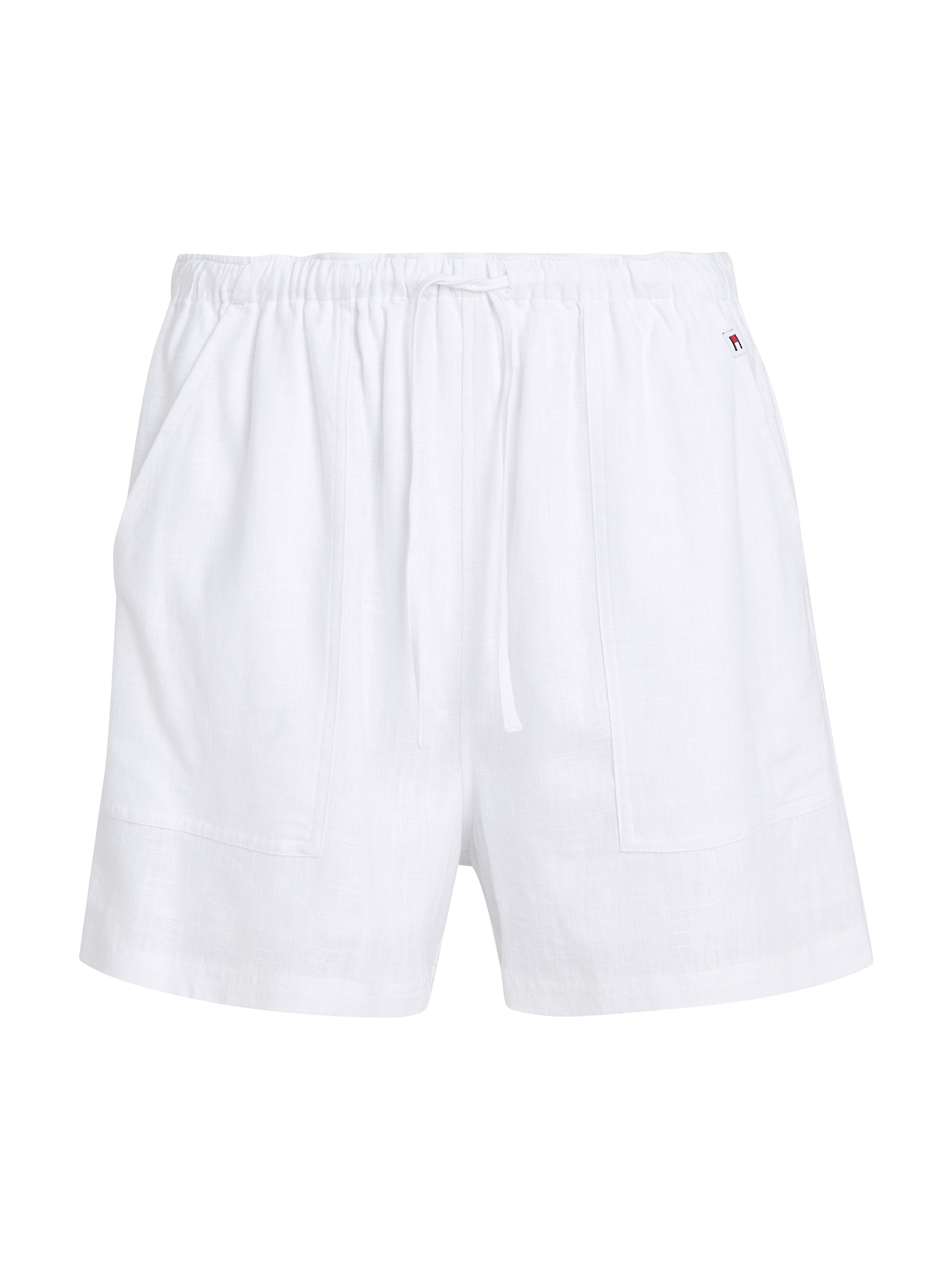 Tommy Jeans Shorts »TJW LINEN SHORT«, mit Tommy Jeans Flagge