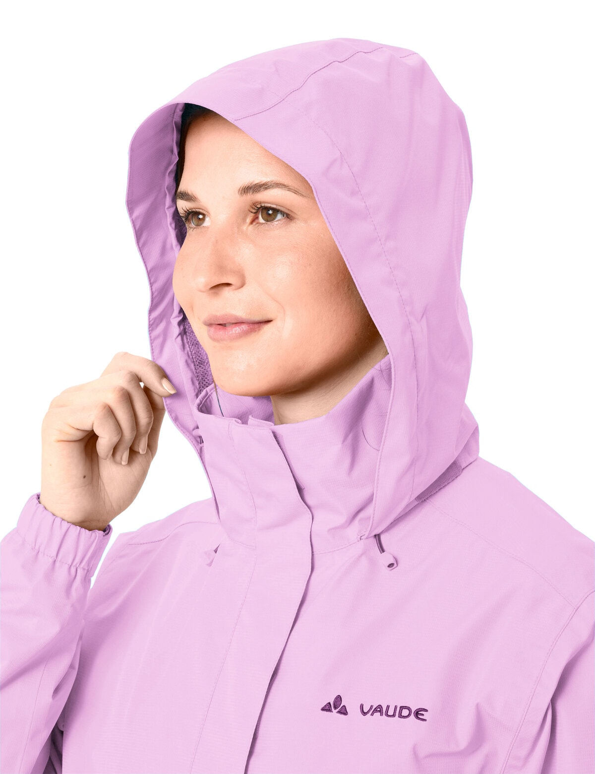 VAUDE Regenjacke »Women's Escape Light Jacket« mit Kapuze für Wandern und Trekking, atmungsaktives Material, wasserdicht
