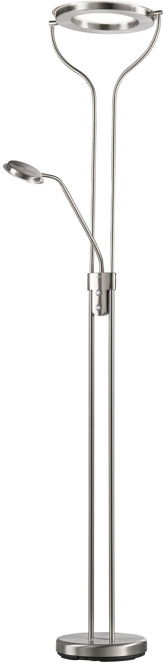 Fischer & Honsel Stehlampe »Davos« LED-Modul 1 Stk. langlebige LED in grau, Größe Höhe: 180 cm