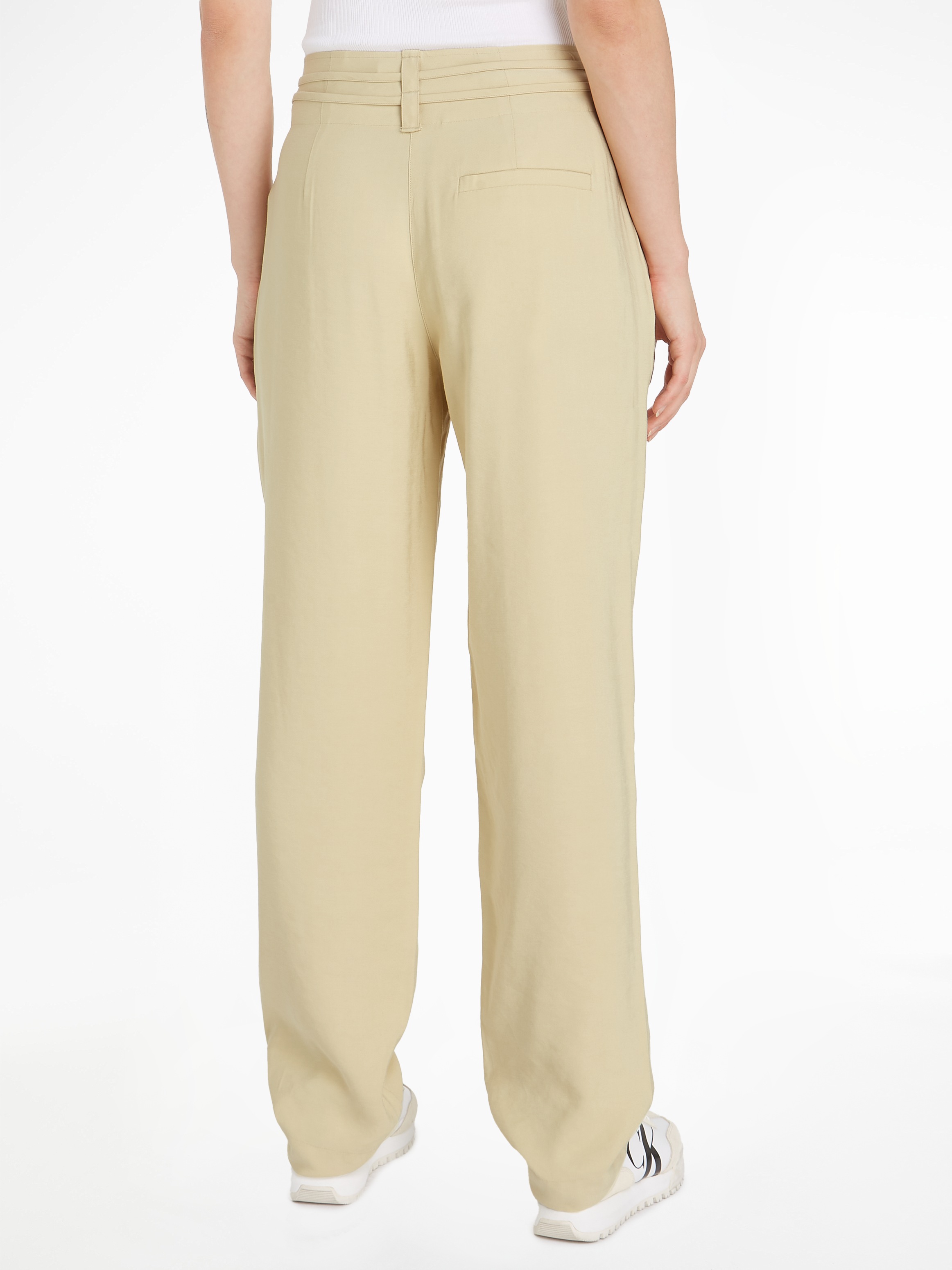 Calvin Klein Jeans Webhose »WAIST TIES TAPERED TWILL PANT«, mit Logomarkenlabel