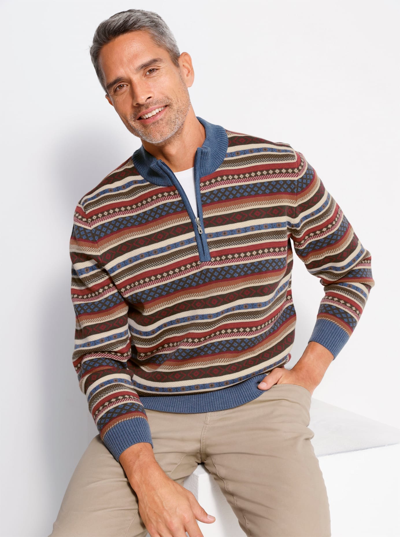 Classic Stehkragenpullover »Pullover«
