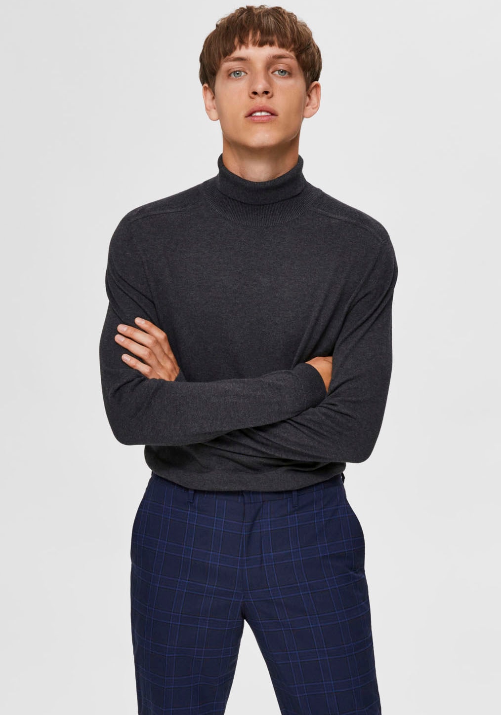 SELECTED HOMME Rollkragenpullover »SLHBERG ROLL NECK NOOS«