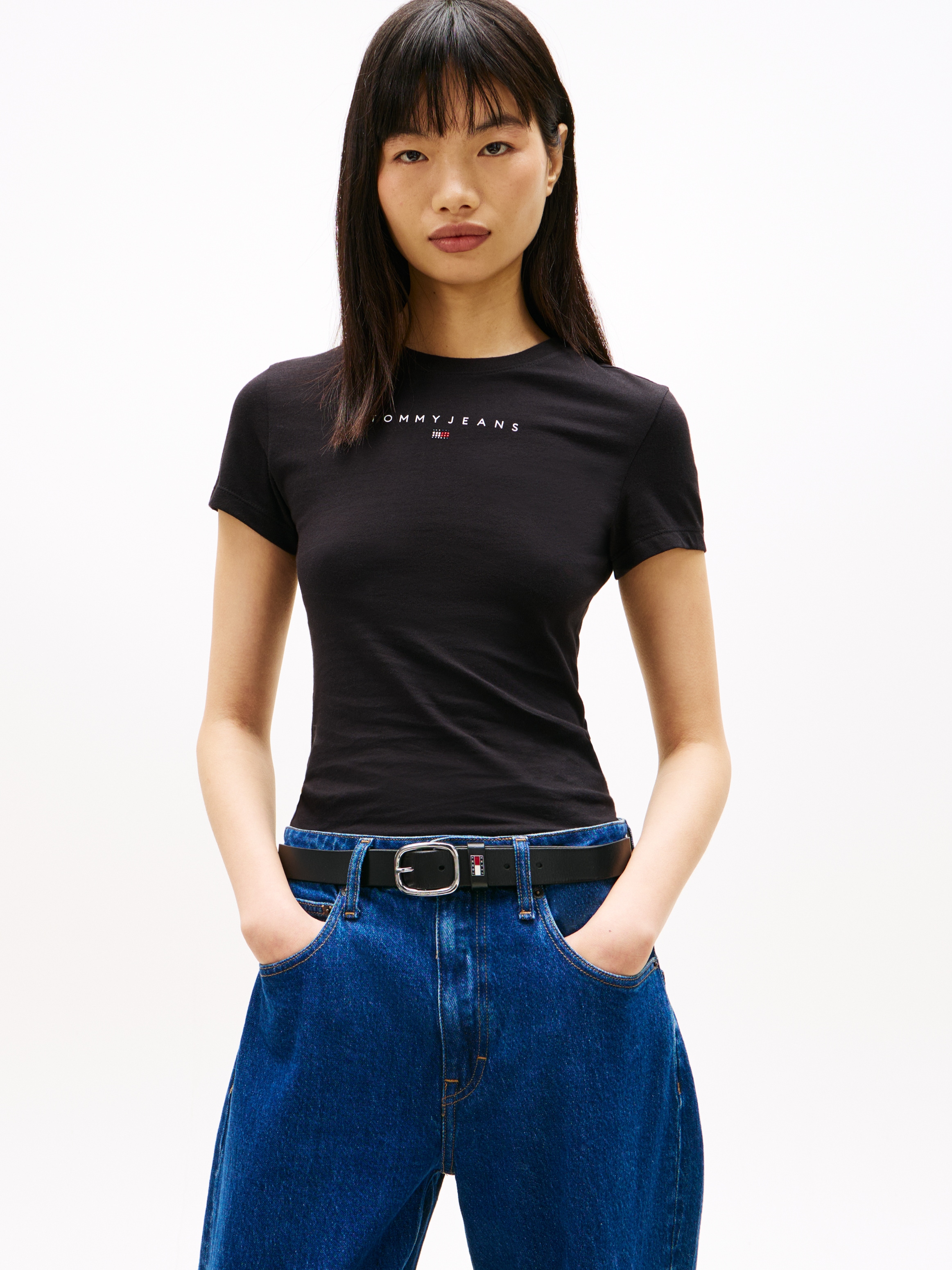 Tommy Jeans Kurzarmshirt »TJW SLIM BLING LINEAR TEE EXT«