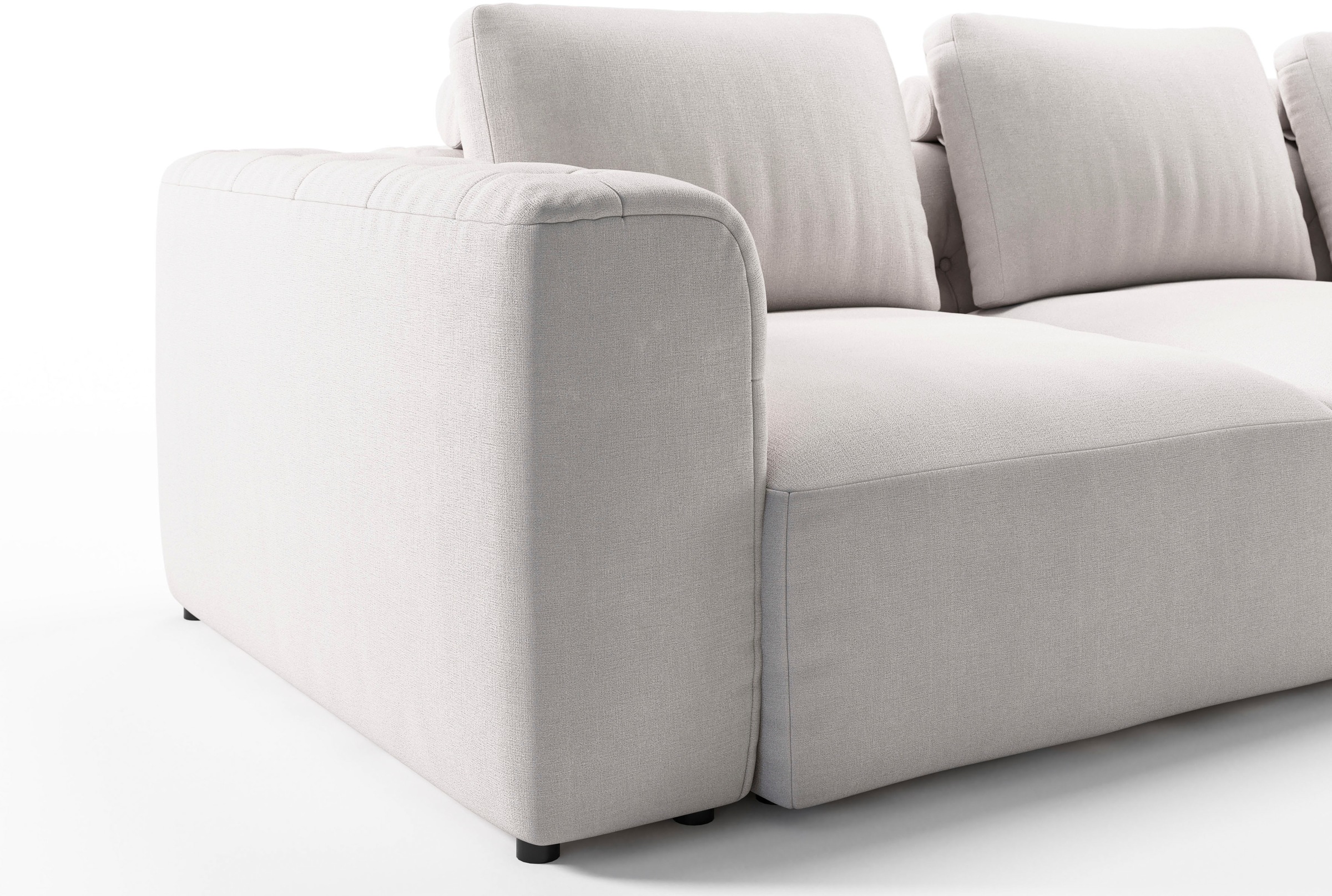RAUM.ID 2,5-Sitzer »Cushid«, Modulsofa, bestehend aus 2 Teilen, Breite 268 cm
