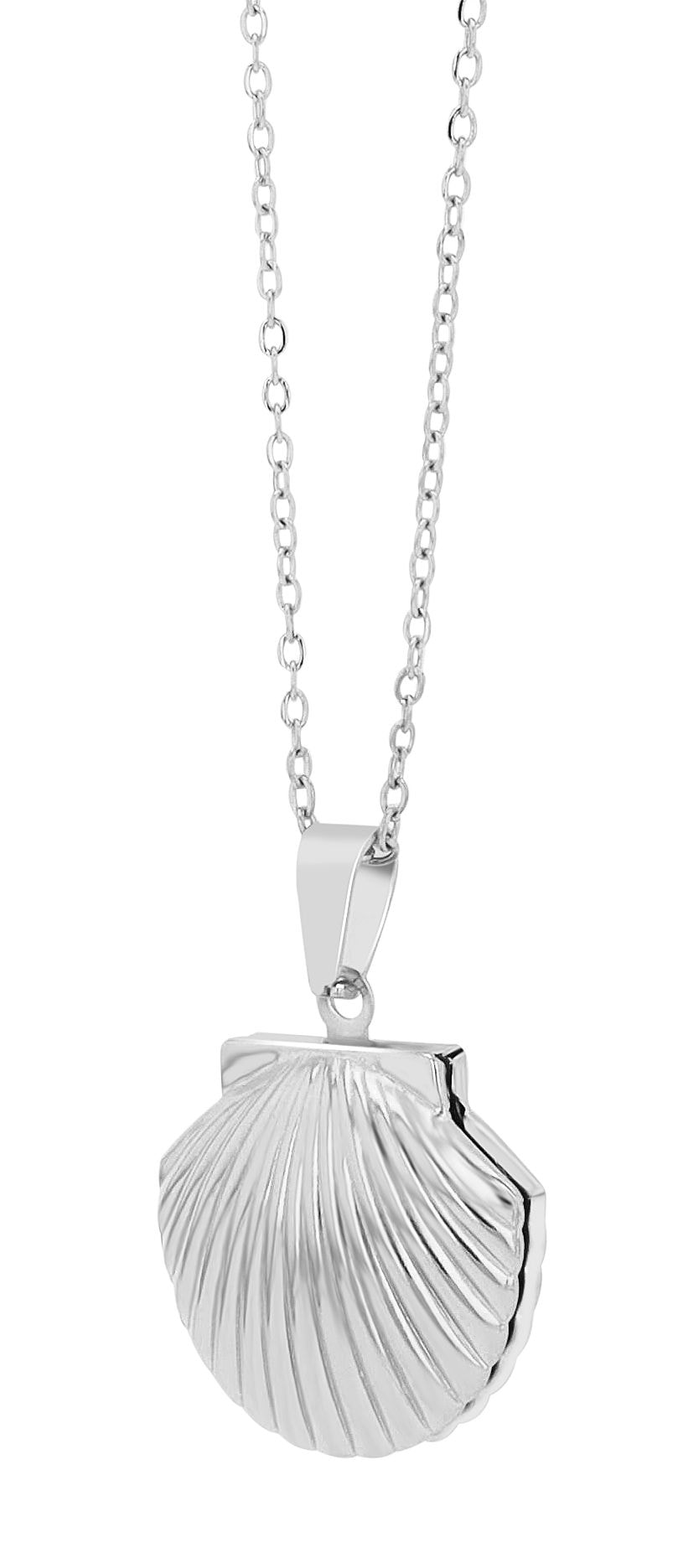 Adelia´s Gliederkette »Damen Halskette ¿ Medaillon aus Edelstahl 43 cm«