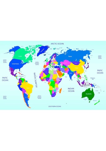 Papermoon Fototapete »World map« kaufen