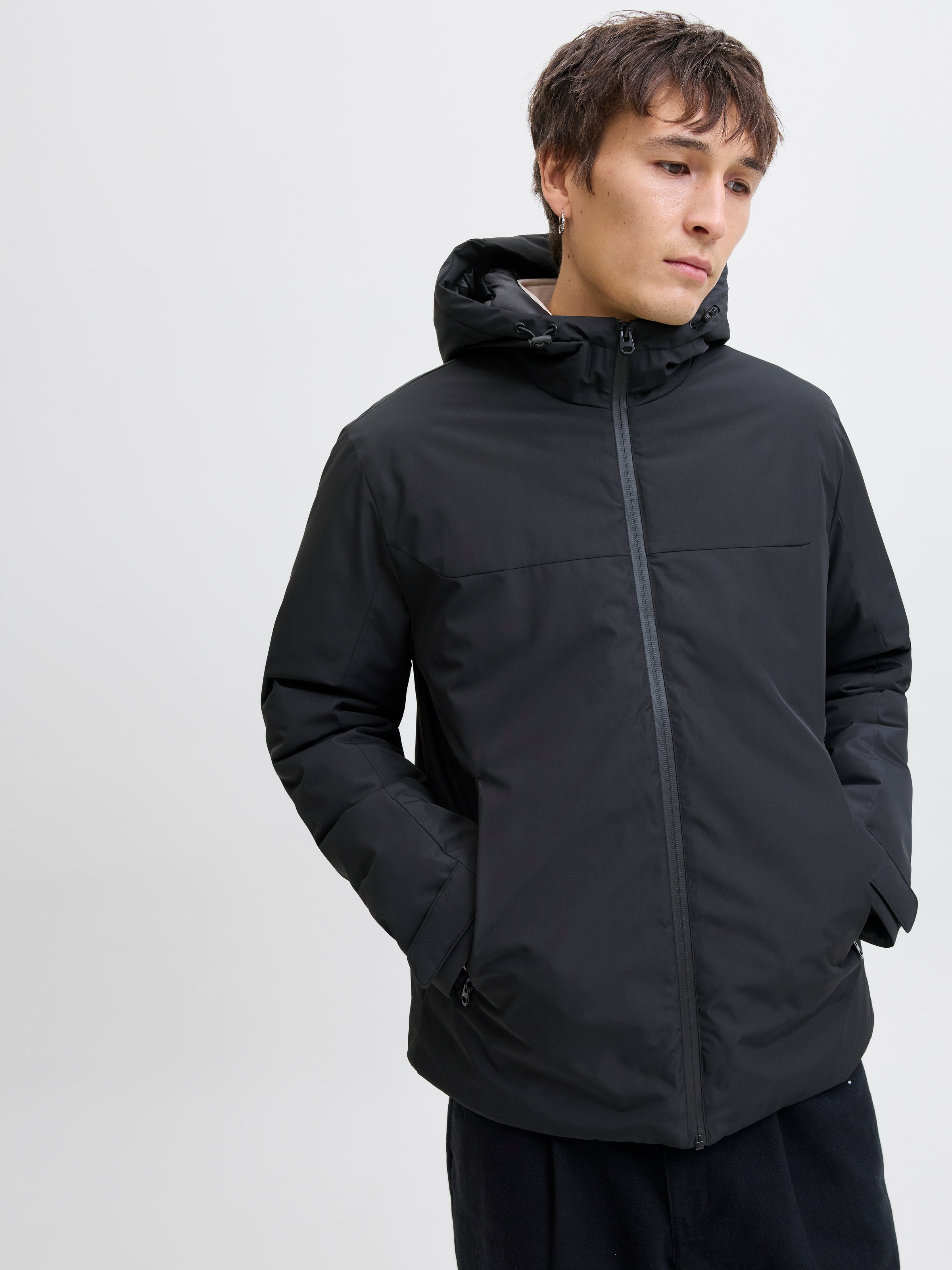 Jack & Jones Outdoorjacke »JJEBRANDON TRANSITIONAL JACKET NOOS«, mit Kapuze