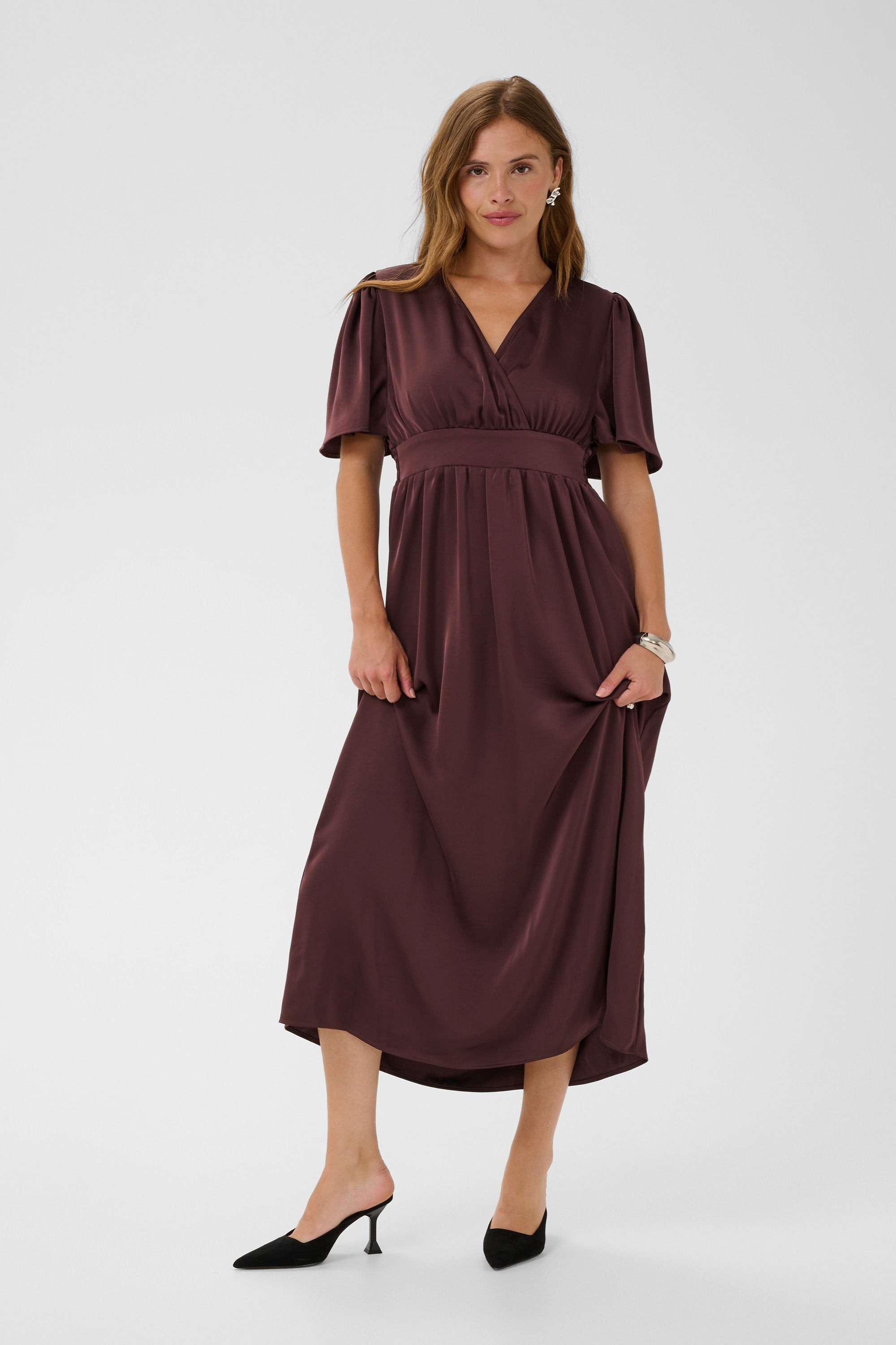 KAFFE Maxikleid »Damen Maxikleid KAgunhild«