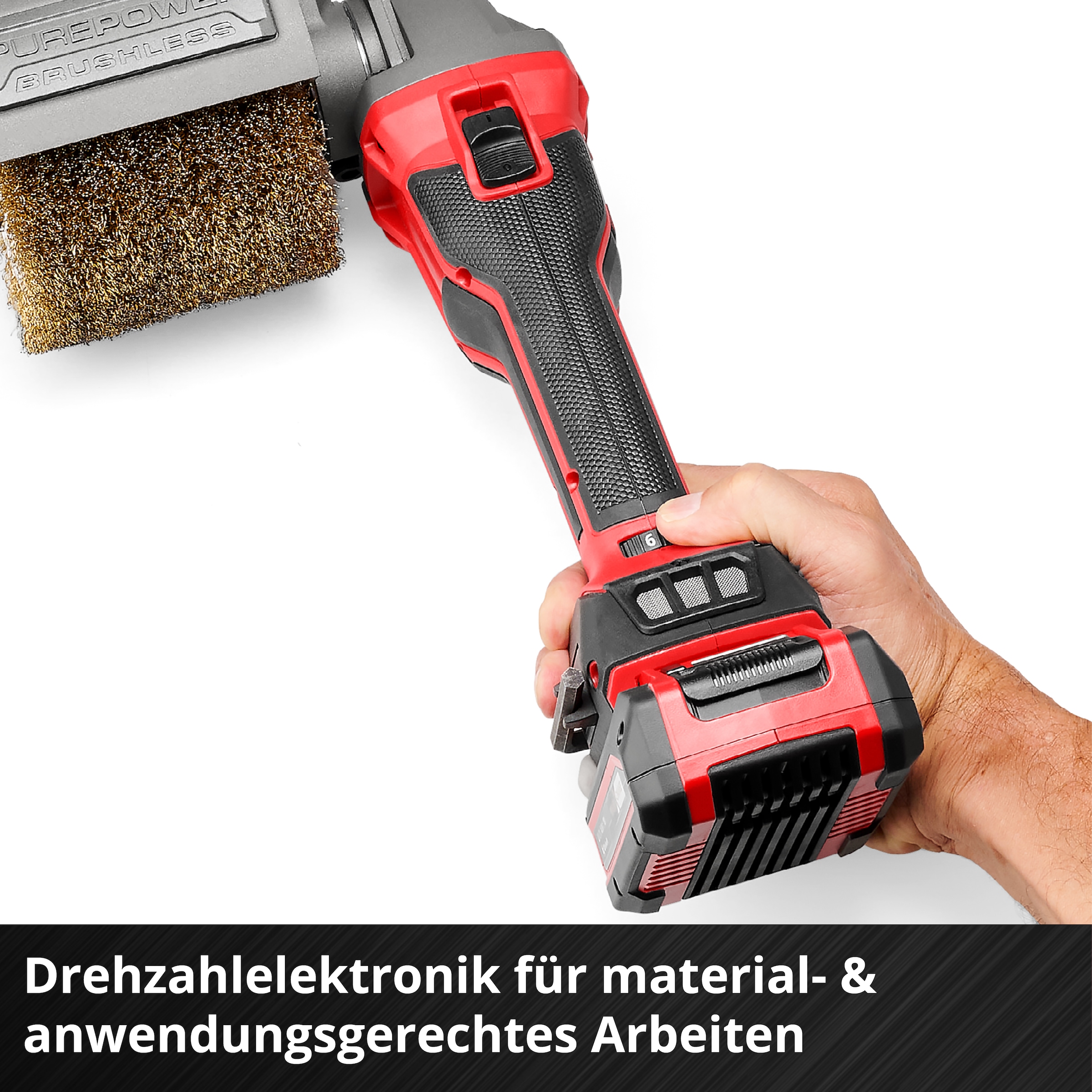 Einhell Schleifroller »Akku-Bürstenschleifer TP-BR 18/32 Li BL - Solo« ohne Akku und Ladegerät