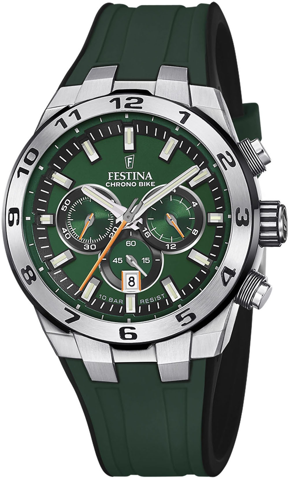 Festina Chronograph »Chrono Bike 2024«, Armbanduhr, Quarzuhr, Herrenuhr, Stoppfunktion, bis 10 bar wasserdicht