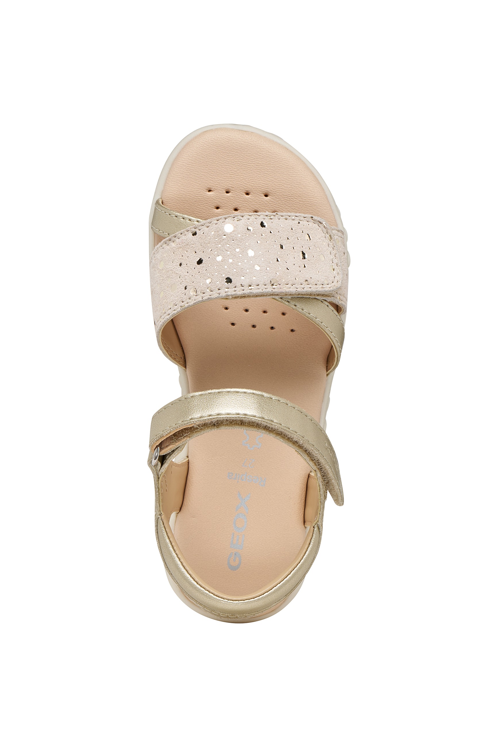 Geox Sandale »J SANDAL HAITI GIRL«  Sandale mit Fersenriemen, Größenschablone zum Download