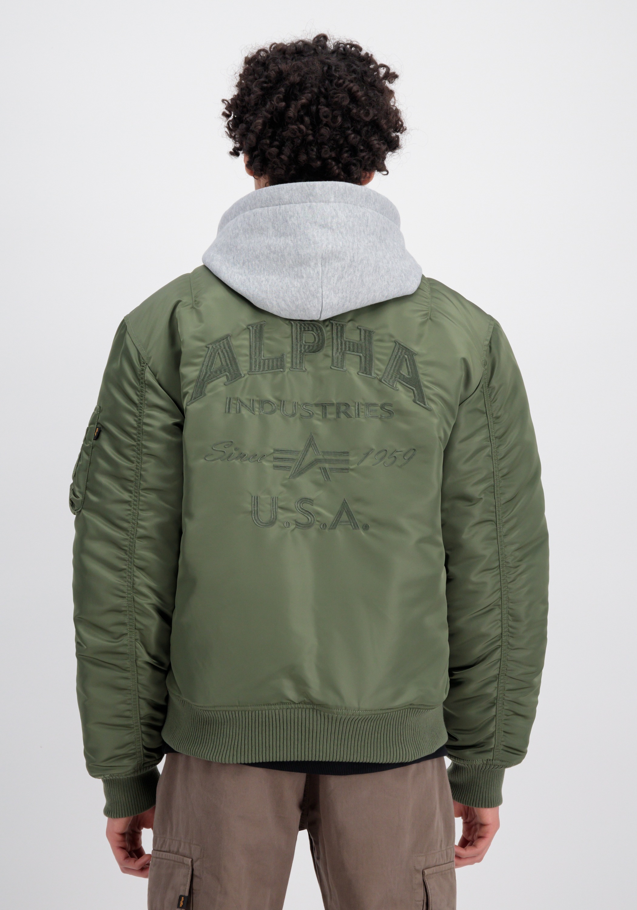 Alpha Industries Bomberjacke »Alpha Industries Men - Bomber Jackets MA-1 ZH Back EMB«