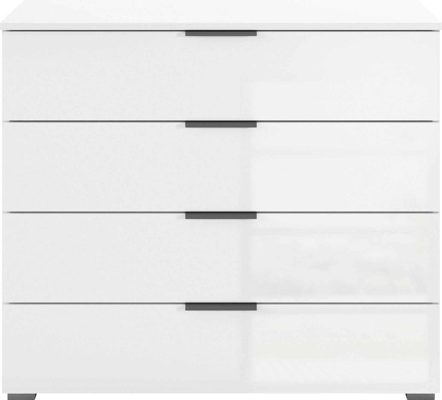 rauch Schubkastenkommode »Sideboard Schubladenkommode AGORDO mit Dekor- oder Hochglanzfront«, (in zwei Griff-Farben), Breite 93 cm mit 4 großen Schubladen für viel Stauraum MADE IN GERMANY