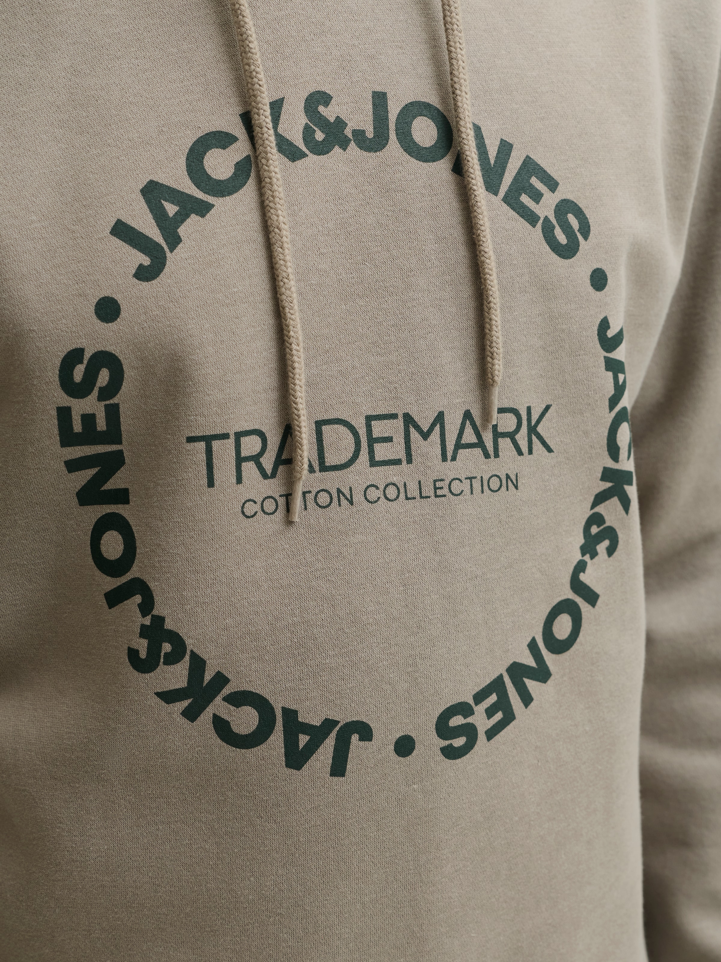 Jack & Jones Kapuzensweatshirt »JJBENSON SWEAT HOOD«, Materialmix, regular fit
