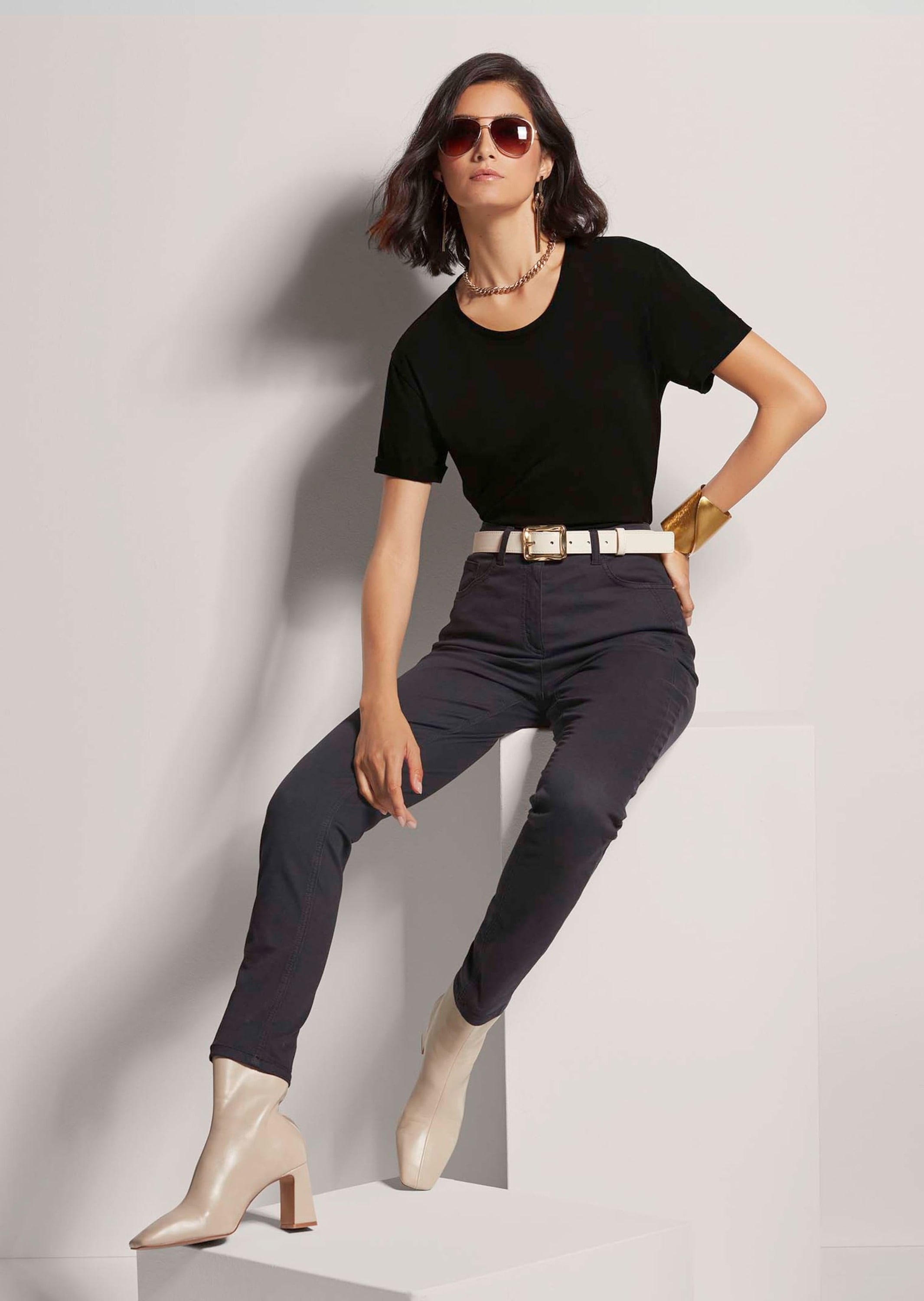 MADELEINE Kurzarmshirt »Shirt Rundhals-Shirt«