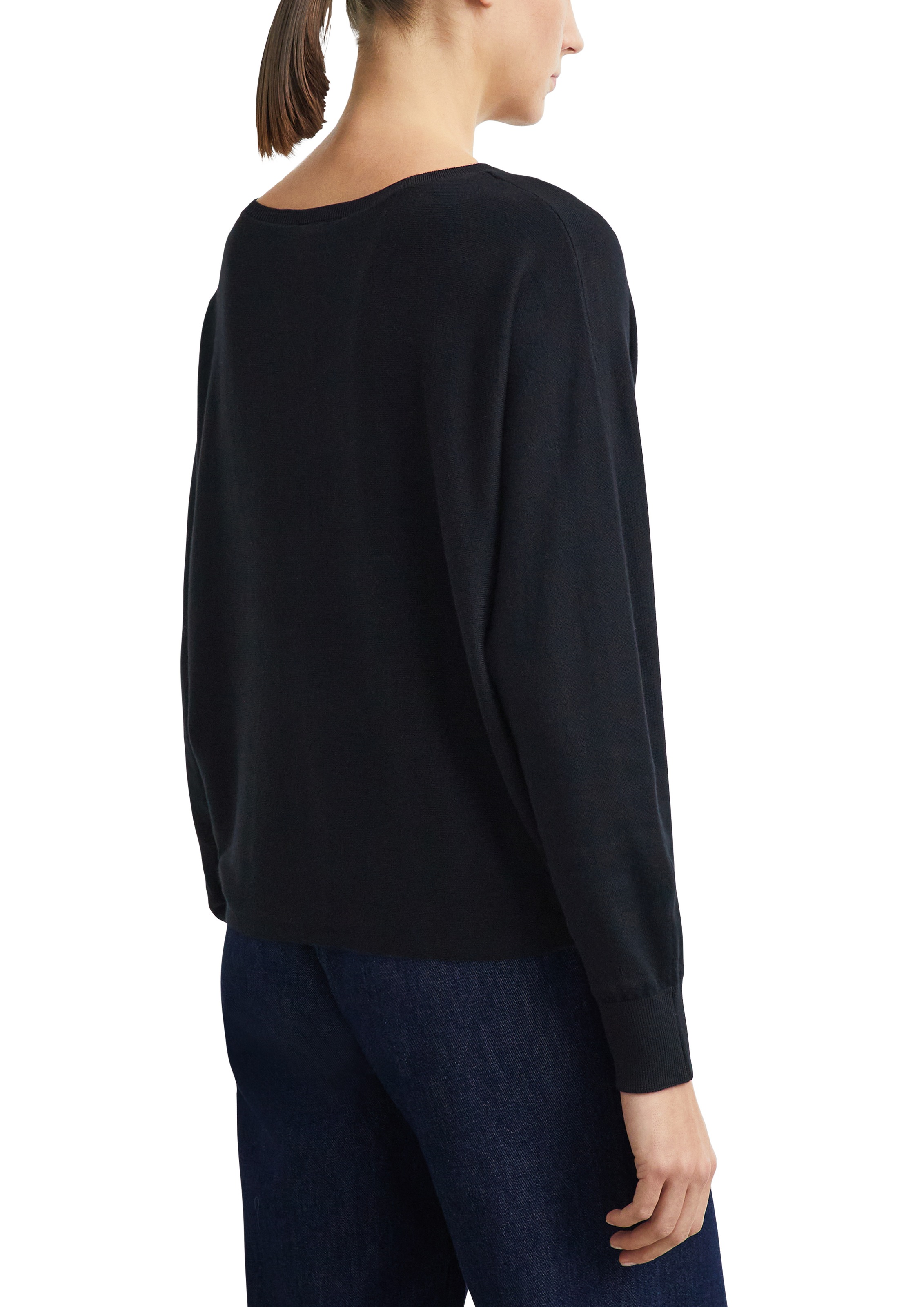 Comma Strickpullover Rundhals / mit Viskose