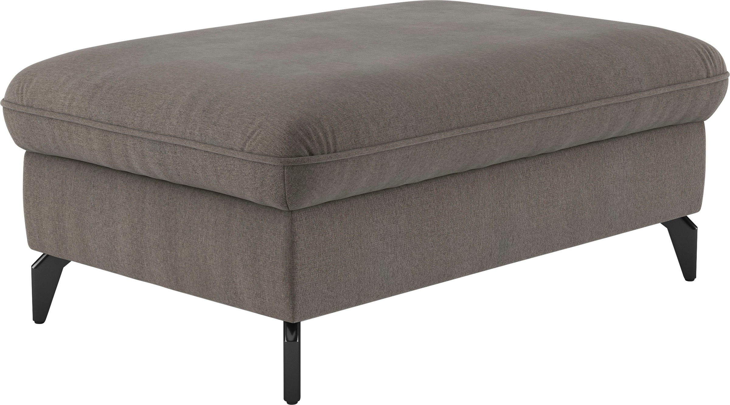 sit&more Polsterhocker »Leandro« mit schwarzen Metallfüßen