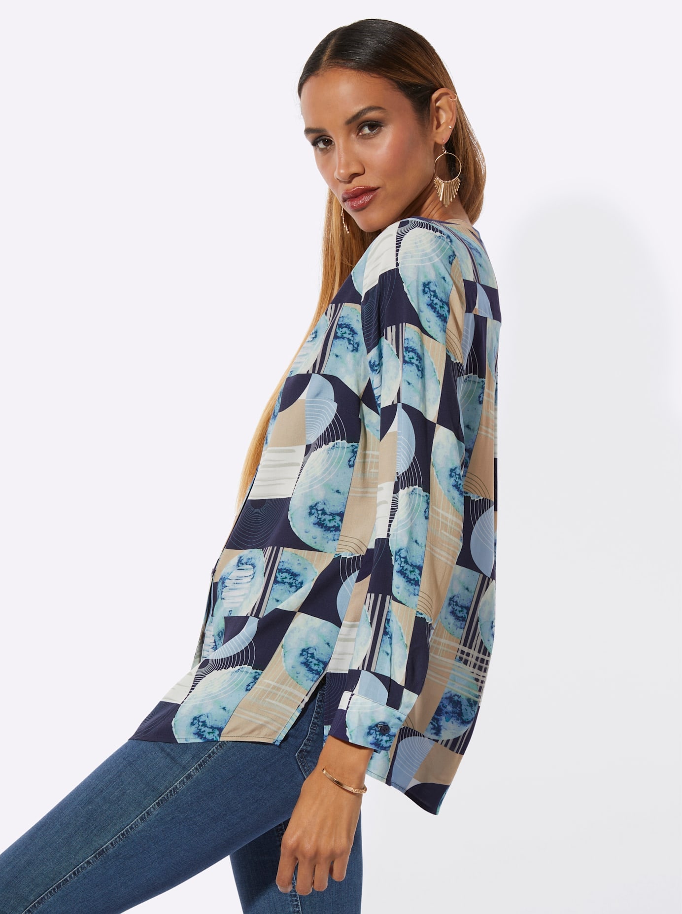 creation L Langarmbluse