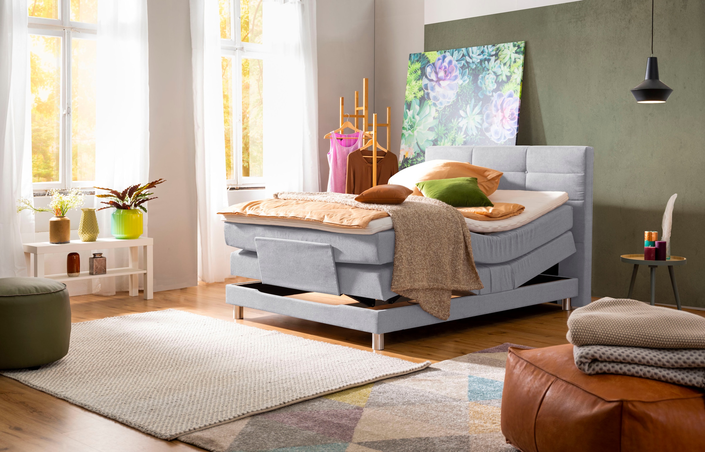 alina Boxspringbett »Matea« inklusive Matratze und Topper, in verschiedenen Größen und Härtegraden
