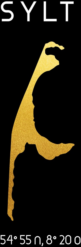 queence Metallbild »Golden Sylt«, (1 St.), Stahlschilder