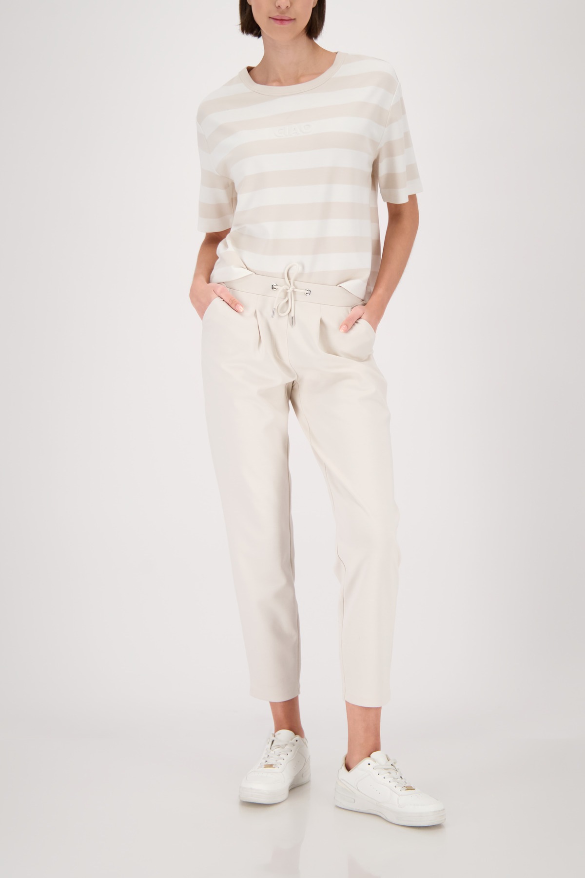 Monari Sweatshirt »Sweatshirt Basic Ringel«, Regular fit mit Streifen
