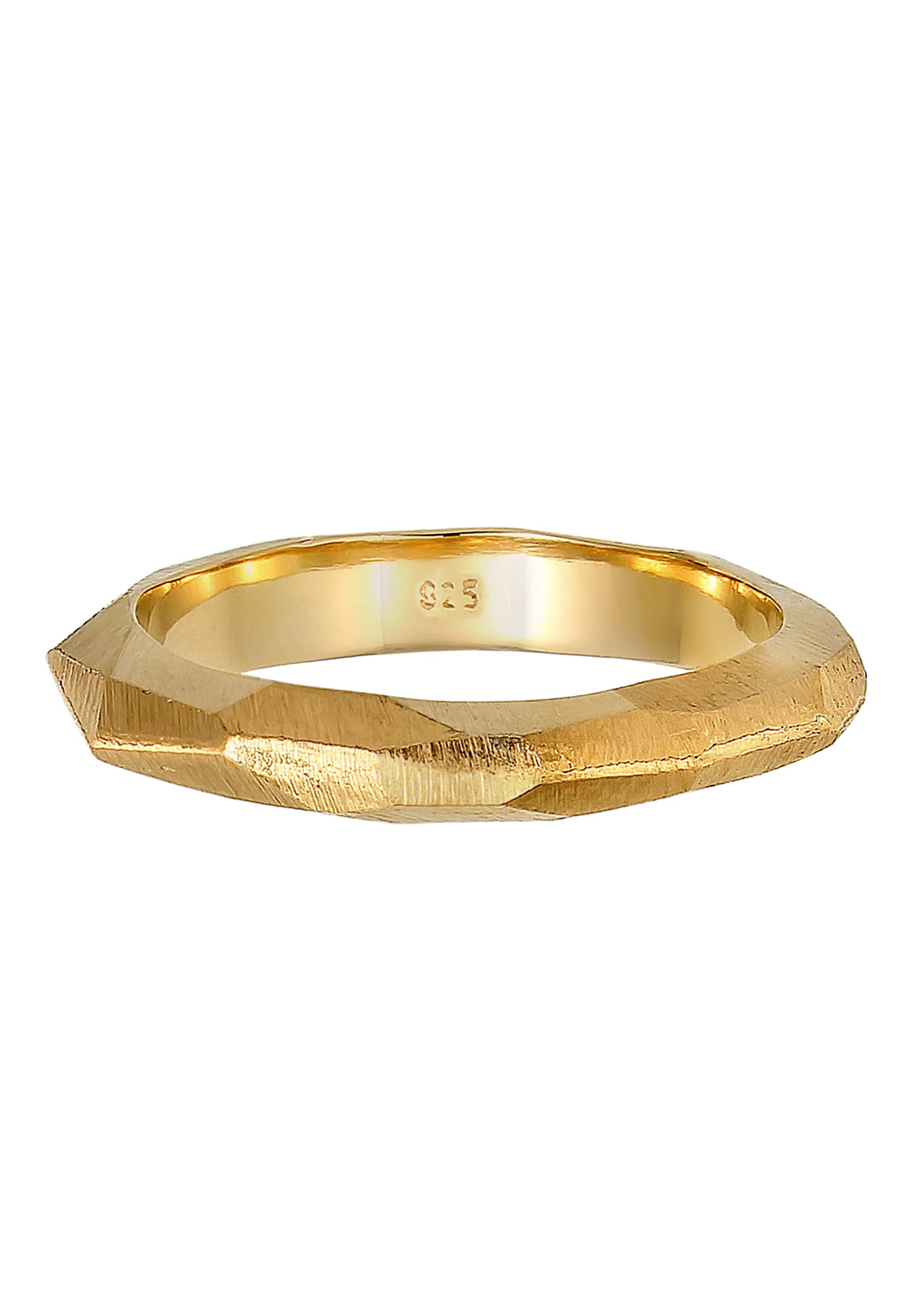 Elli Premium Partnerring »Ring Freundschaftsring Trauring Organic matt 925 Silber«