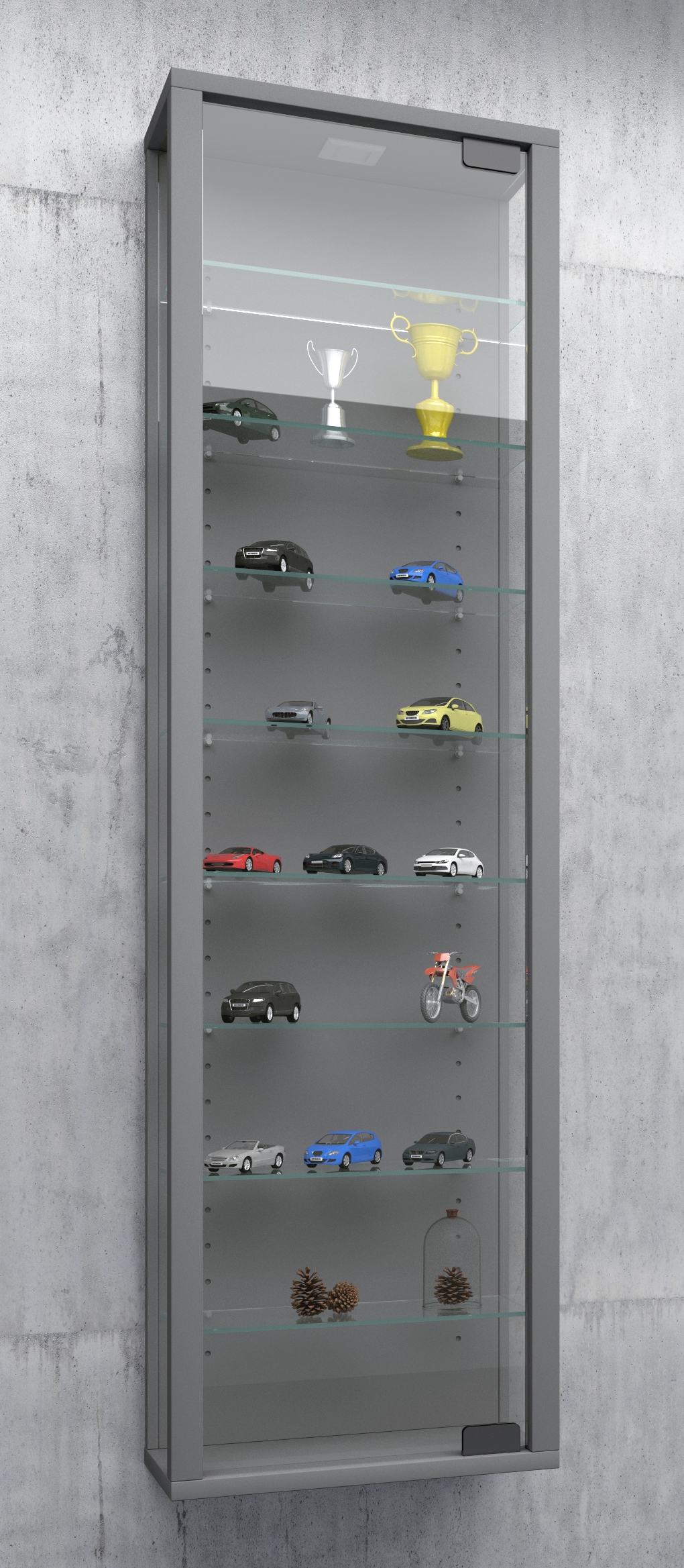 VCM Wandregal »Wandvitrine Hängevitrine Glasvitrine Stano Maxi«