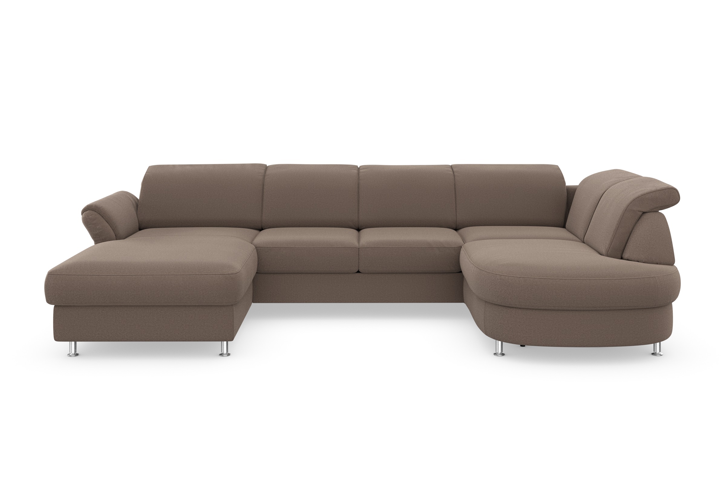 sit&more Wohnlandschaft »Apulia U-Form«, wahlweise Bettfunktion, Bettkasten und Kopf- und Armteilverstellung