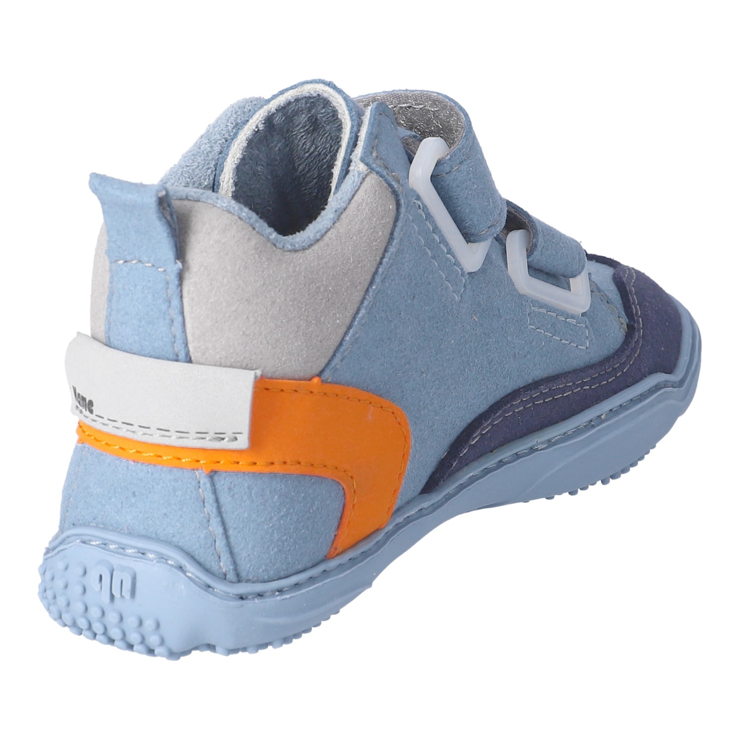 qnuffs Barfußschuh »Kastanie«  Klettschuh, mit Namensschild an der Ferse, kürzbarer Klettriemen