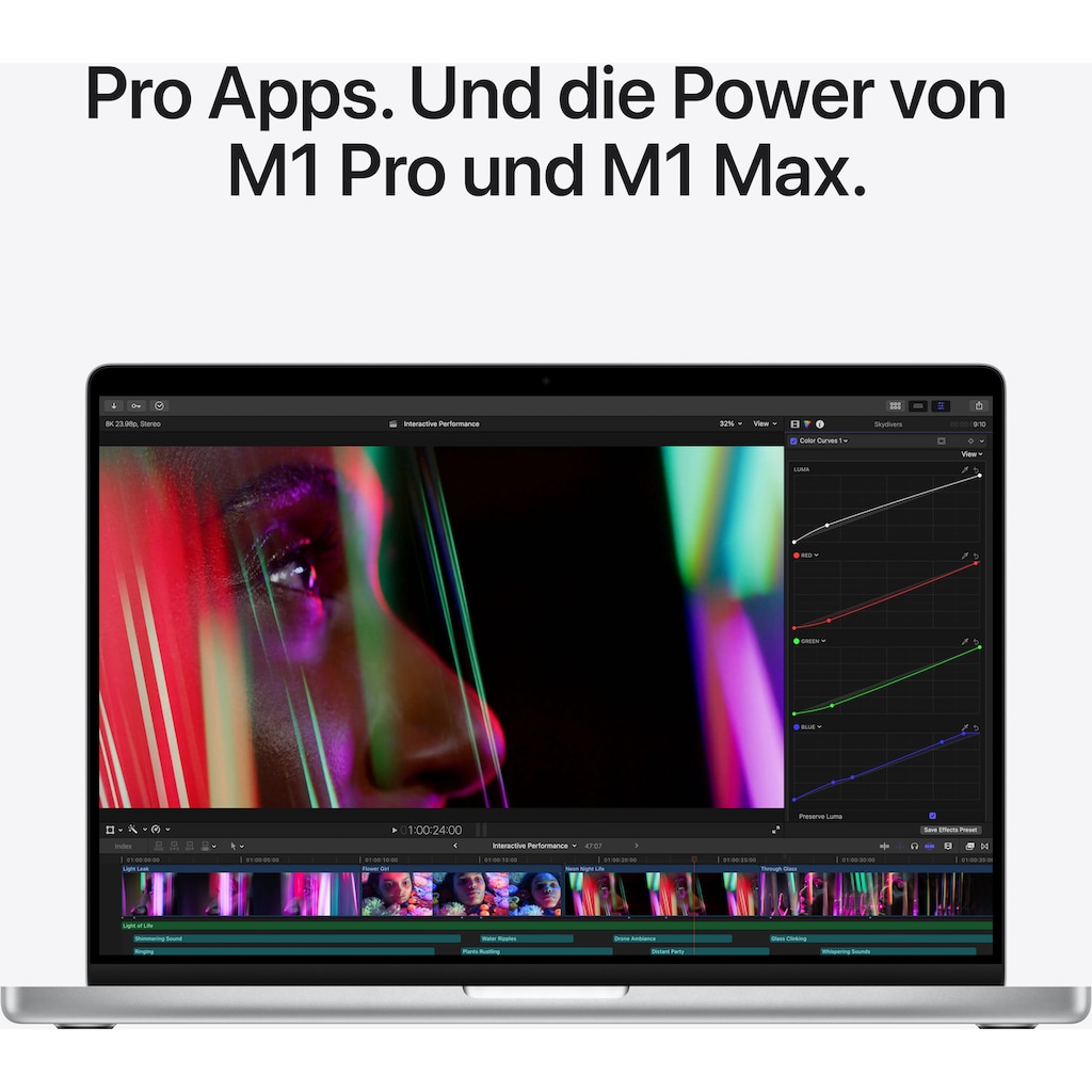 Apple Notebook »MacBook Pro 16 MK1E3«, 41,05 cm, / 16,2 Zoll, Apple, M1 Pro, 512 GB SSD